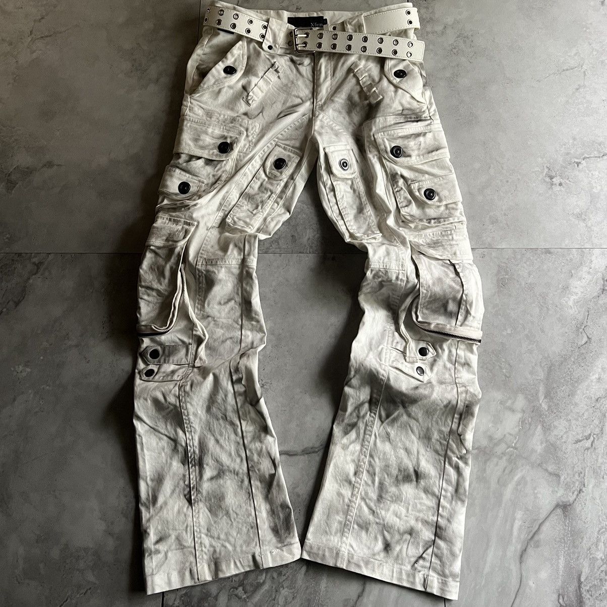 image of Xfrm Gas Mask Cargo Pants in White, Men's (Size 30)
