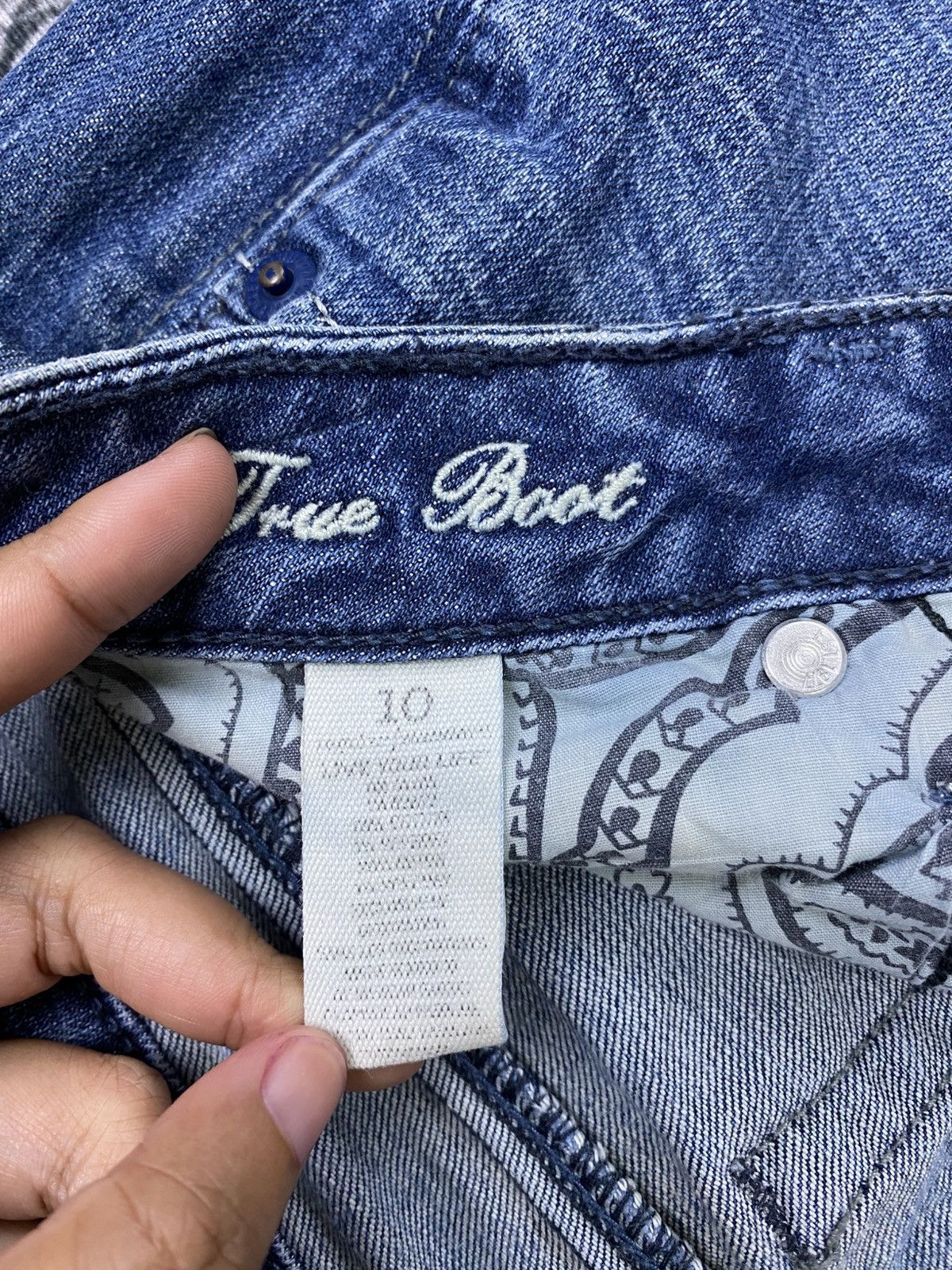 American Eagle Outfitters Vtg American Eagle Denim Blue Bootcut Jeans Size 33" - 15 Thumbnail