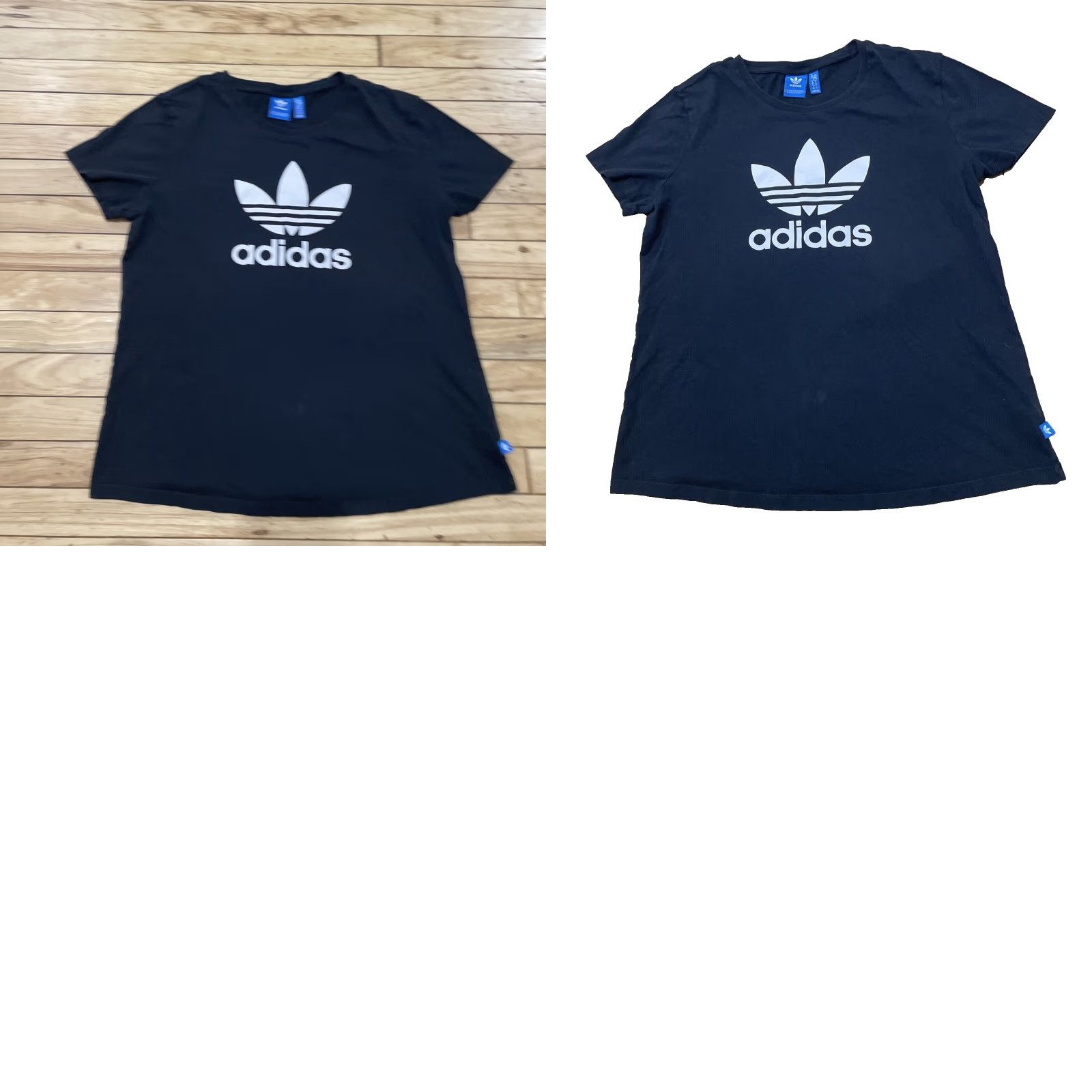 Adidas VINTAGE ADIDAS T Shirt XL Womens Black White Skater Trefoil Logo Sewn Tag Y2k Vtg Tee Size XL / US 12-14 / IT 48-50 - 11 Thumbnail