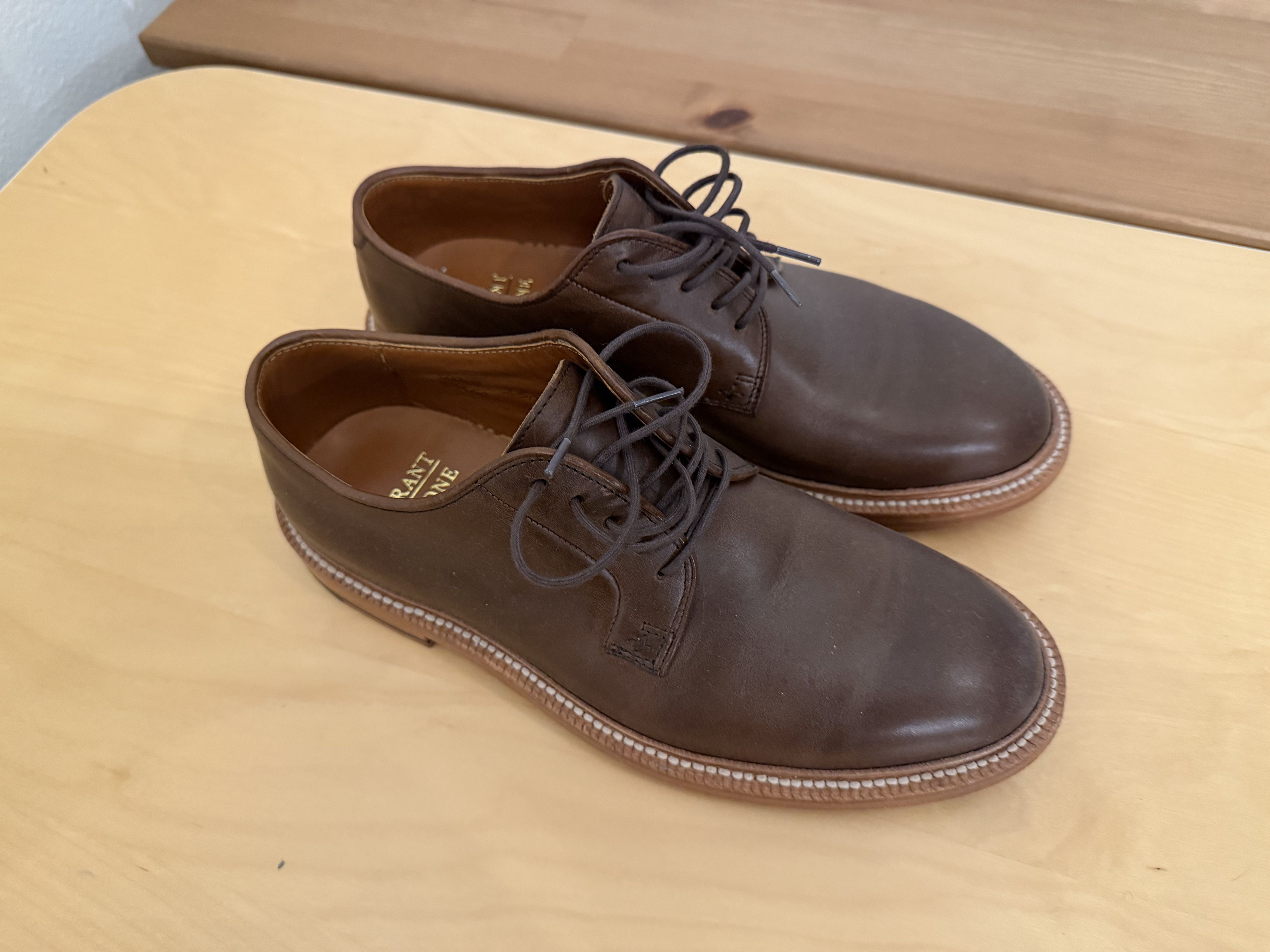 Grant Stone Plain Toe Crimson Chromexcel Blucher Size US 7.5 / EU 40-41 - 1 Thumbnail