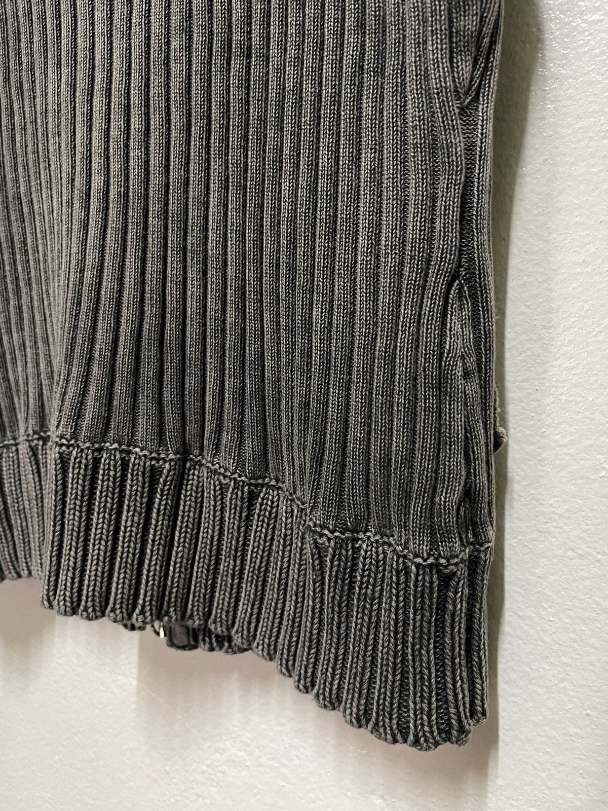 Japanese Brand Studio Five Distressed Sleeveless Zipper Stretch Sweater Size S / US 4 / IT 40 - 13 Thumbnail