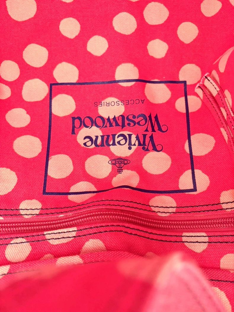 Vivienne Westwood Vivienne Westwood size os Pink polka dot canvas shoulder ba Size ONE SIZE - 8 Thumbnail