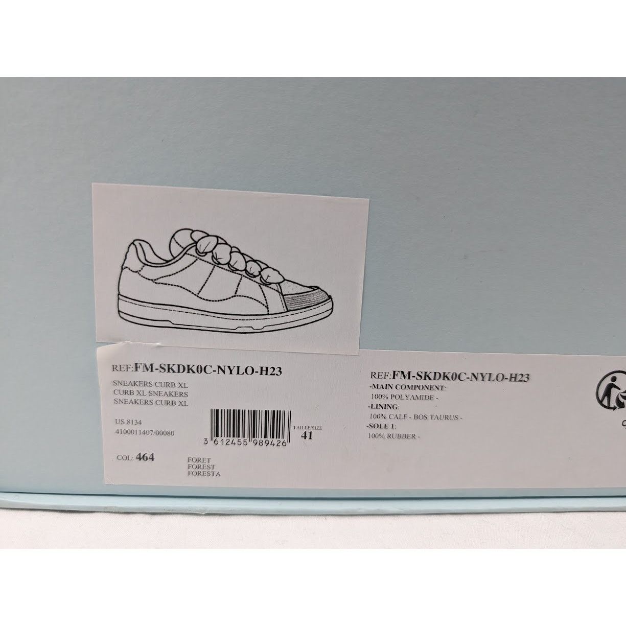 Lanvin o1rshd1 Curb XL Sneakers in Forest Size US 8 / EU 41 - 24 Thumbnail