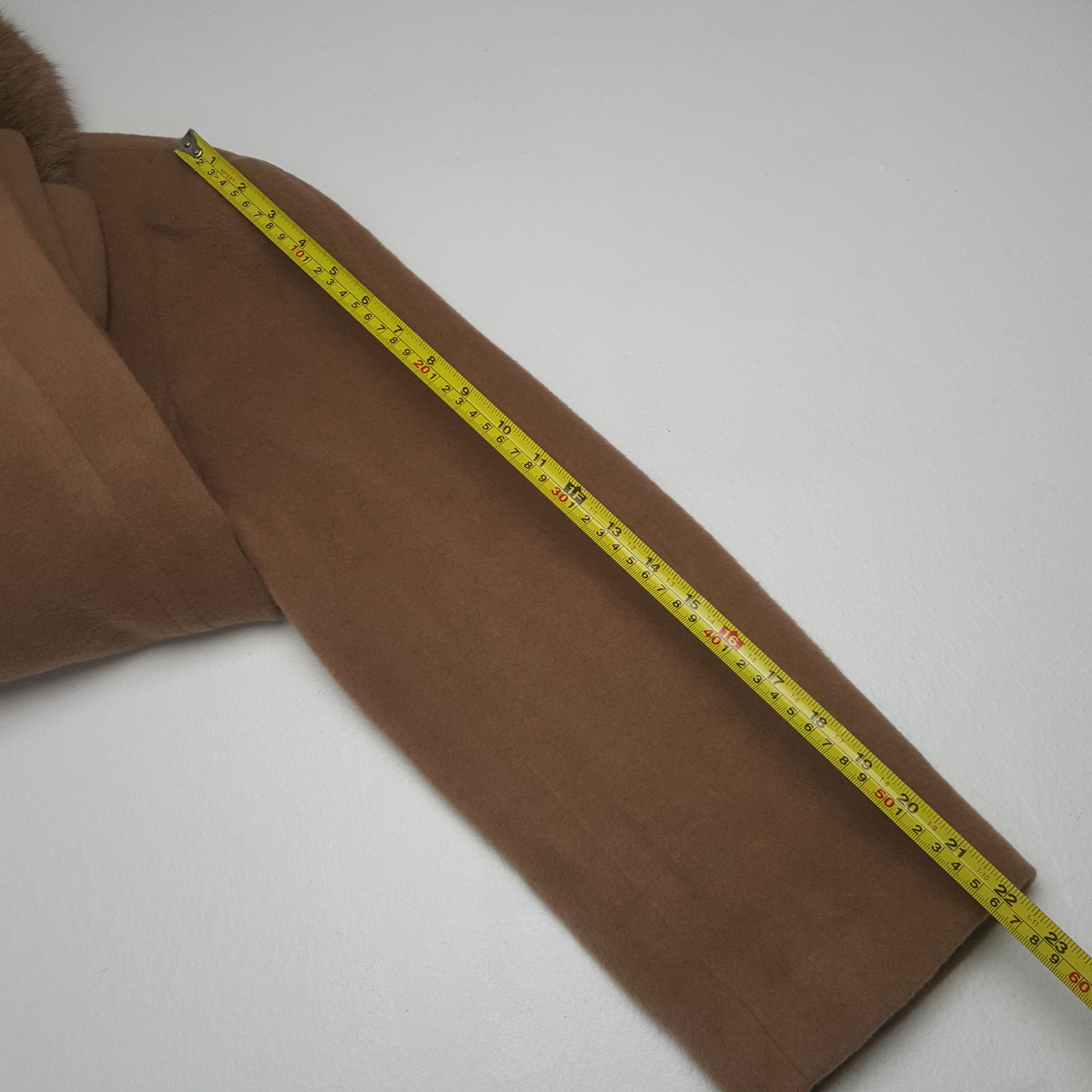Vintage Vintage Dormeuil Paris Fur Trench Coat Jacket Size L / US 10 / IT 46 - 6 Thumbnail