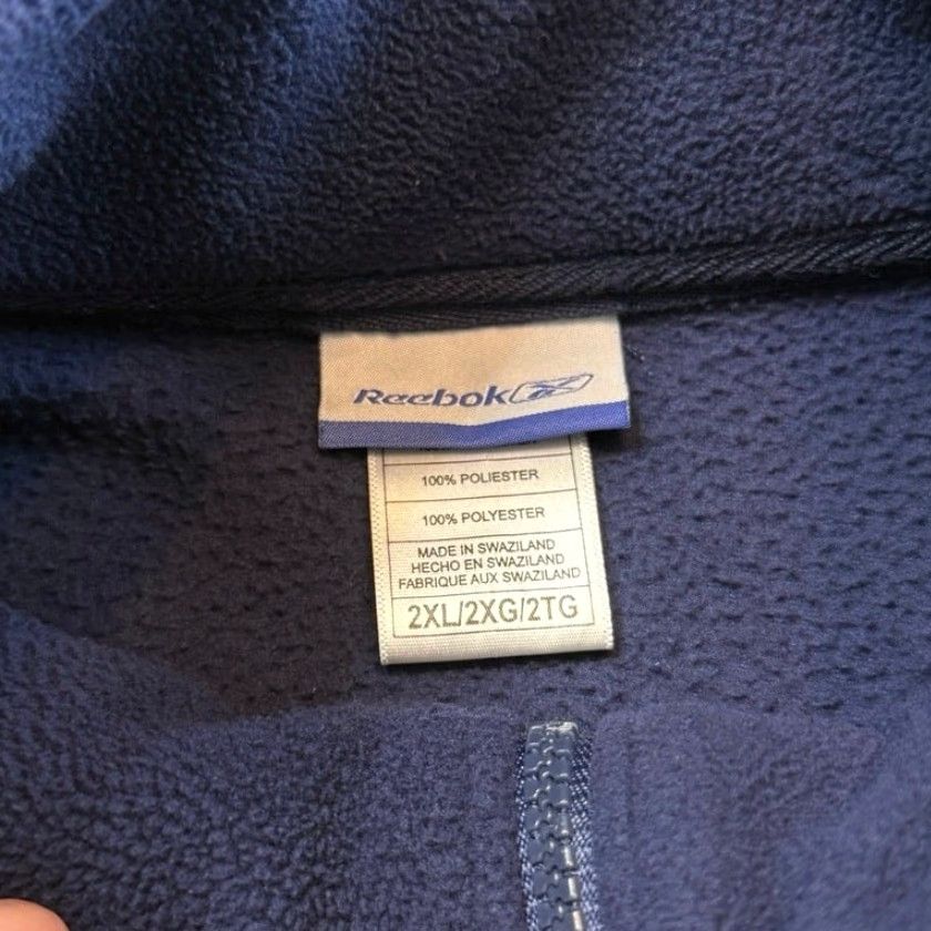 Reebok VINTAGE Reebok Tennessee Titans Fleece 1/4 Zip Pullover Men 2XL Blue NFL Football Size US XXL / EU 58 / 5 - 2 Thumbnail