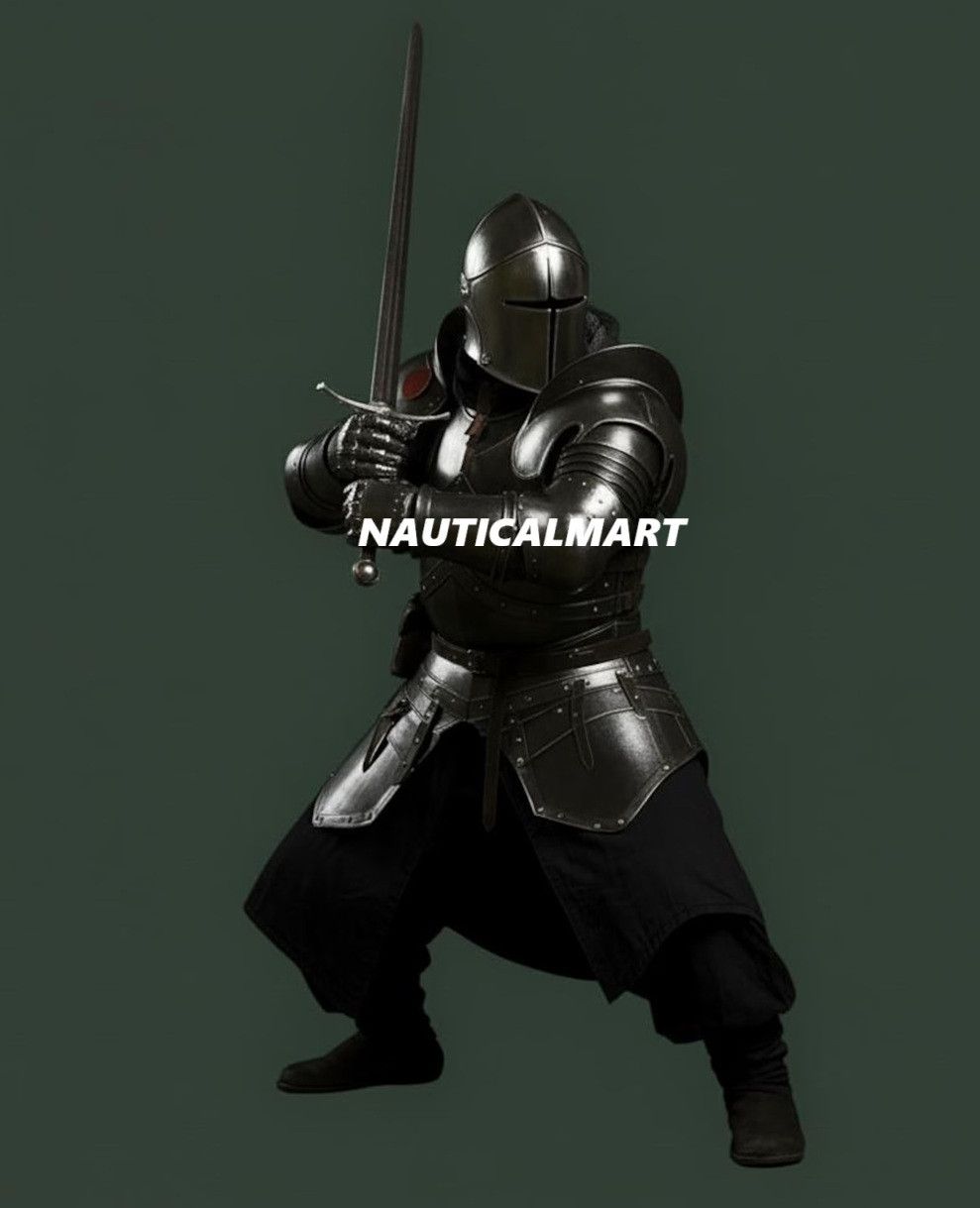 Other Barbute Full Armor Set – Medieval Knight Suit of Armor | Size ONE SIZE - 3 Thumbnail