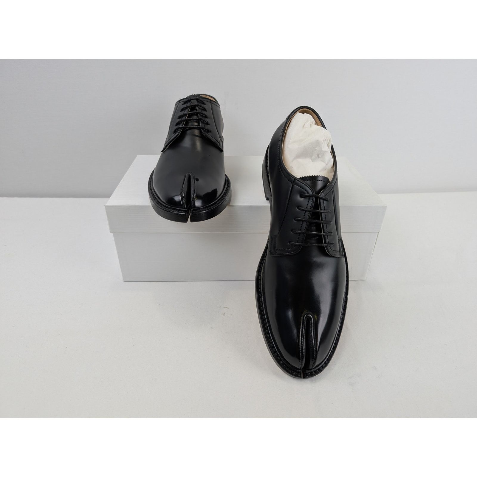 Maison Margiela o1rshd1 Q:4 / Classic Tabi Derby Shoe Boots in Black Size US 11 / EU 44 - 19 Thumbnail