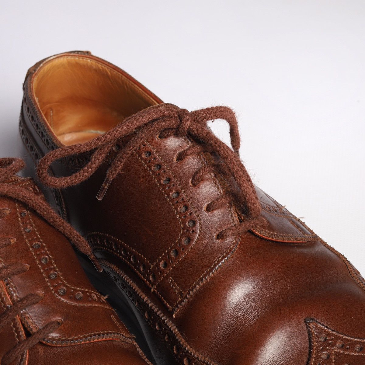 Crockett & Jones × Other UK Alt Wien by Crockett Jones Budapest Derby Leather Shoes Size US 10 / EU 43 - 10 Thumbnail
