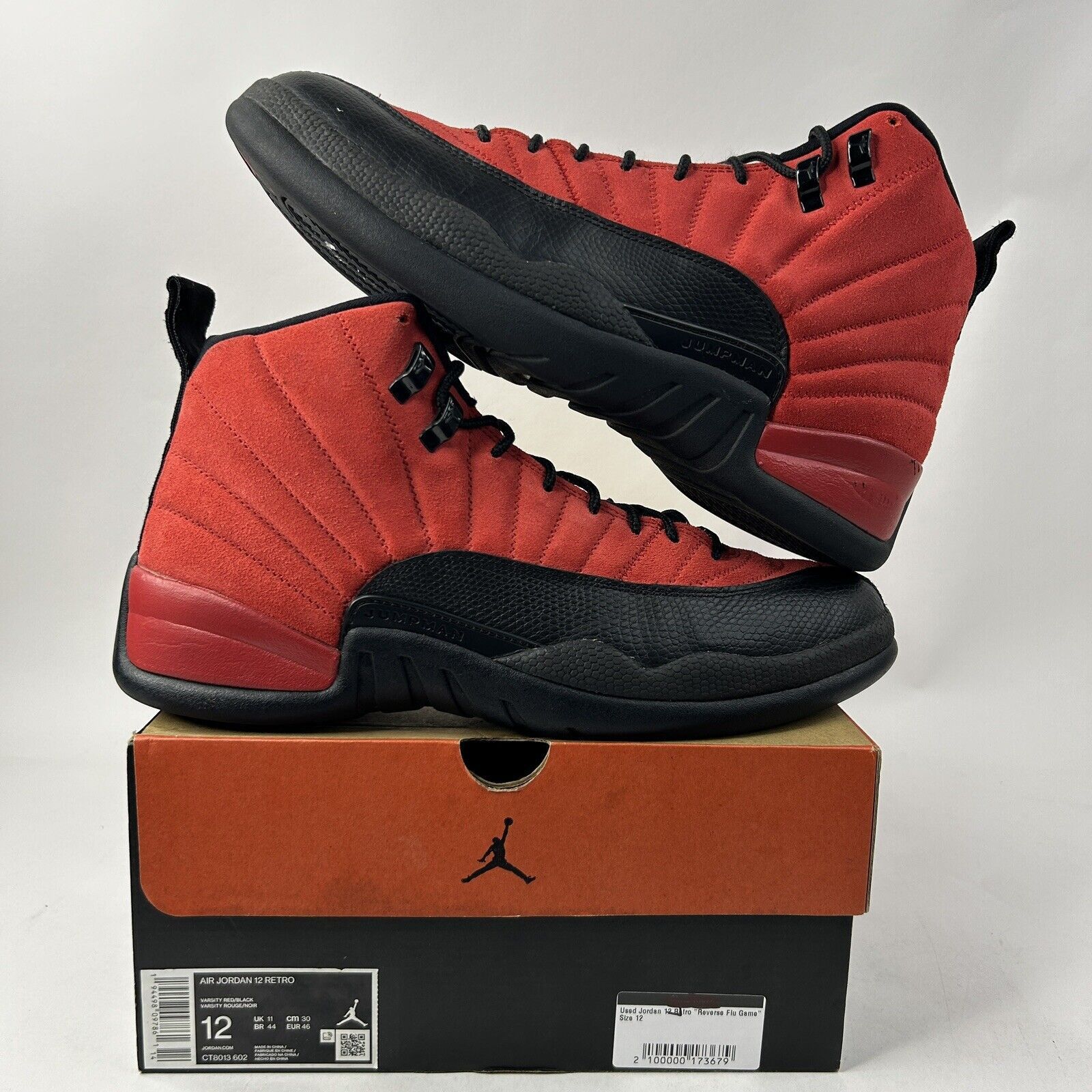 Nike Nike Shoes Air Jordan 12 Retro “Reverse Flu Game” 2024 Size US 12 / EU 45 - 1 Thumbnail