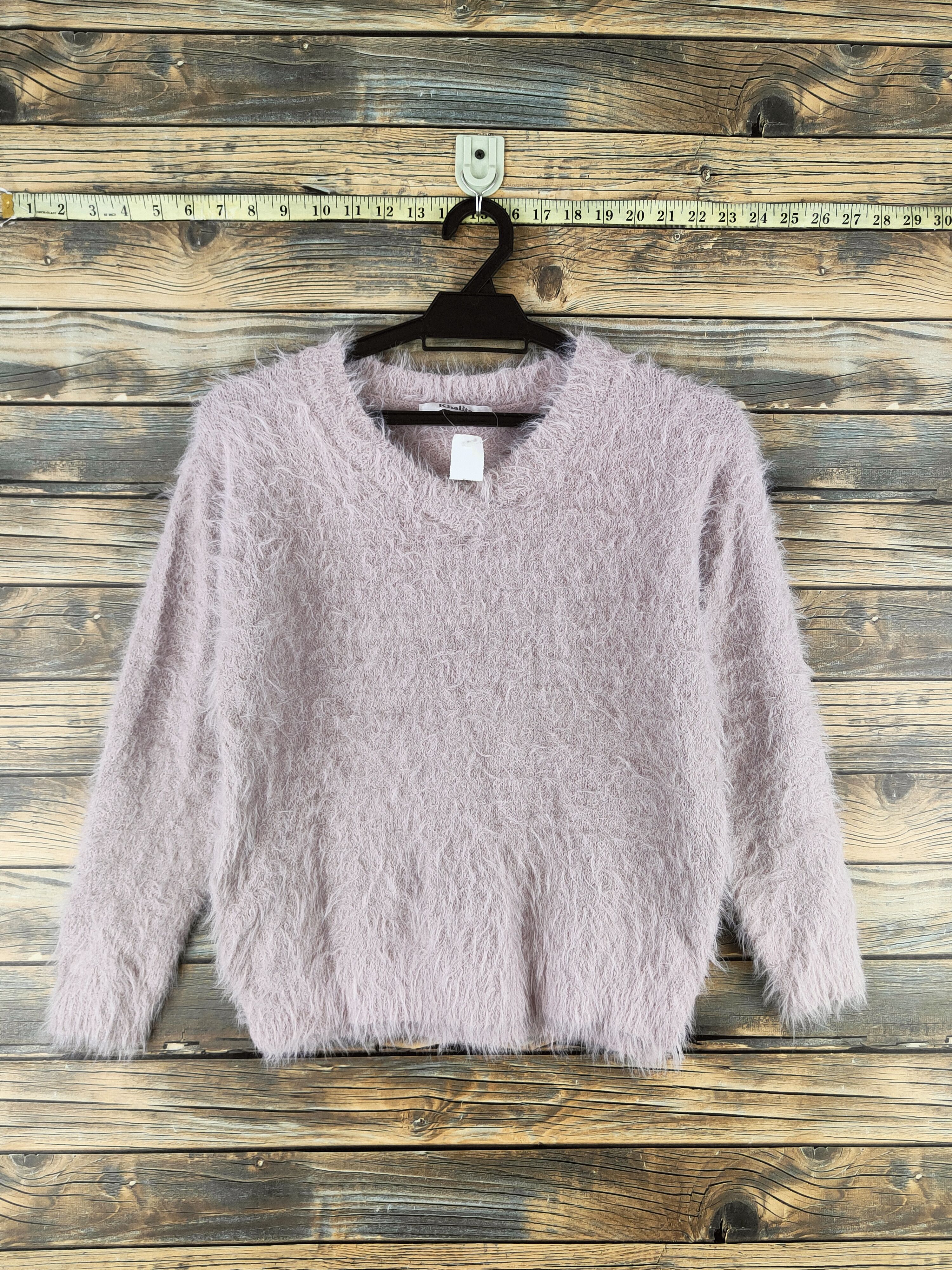 Japanese Brand DL Khalita Light Purple Fur Mohair Knitwear #46-547 Size S / US 4 / IT 40 - 1 Thumbnail