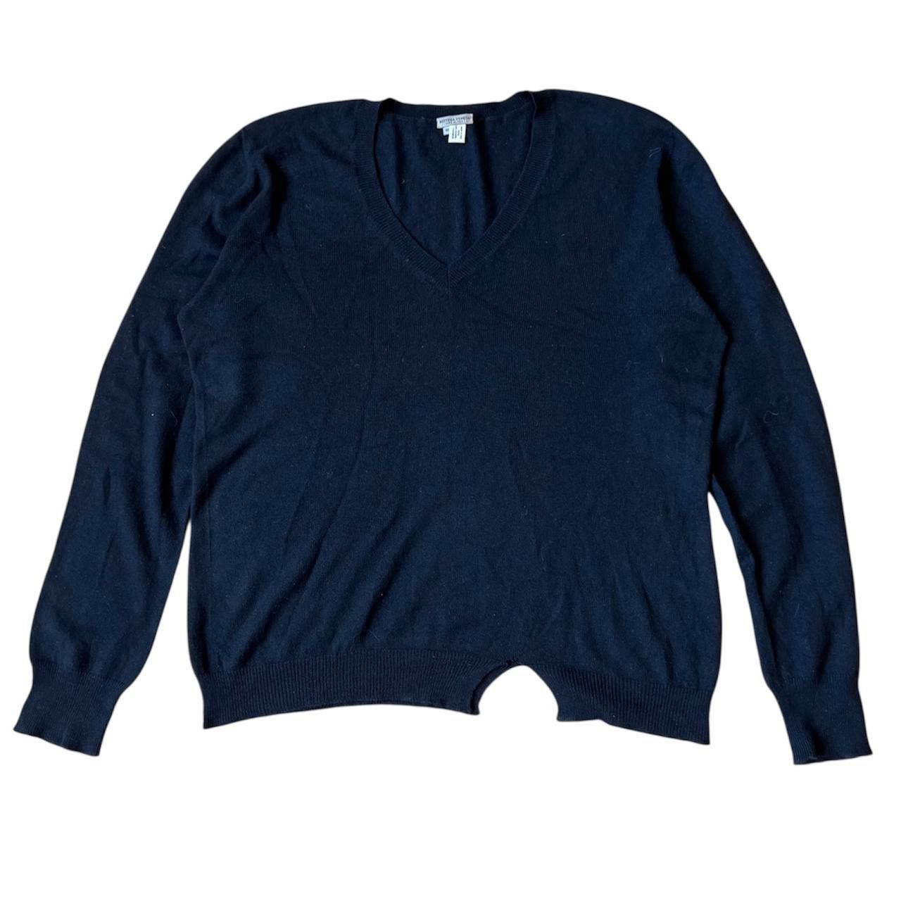 Bottega Veneta BOTTEGA VENETA 100% CASHMERE BLACK DESIGNER SWEATER JUMPER Size M / US 6-8 / IT 42-44 - 1 Thumbnail