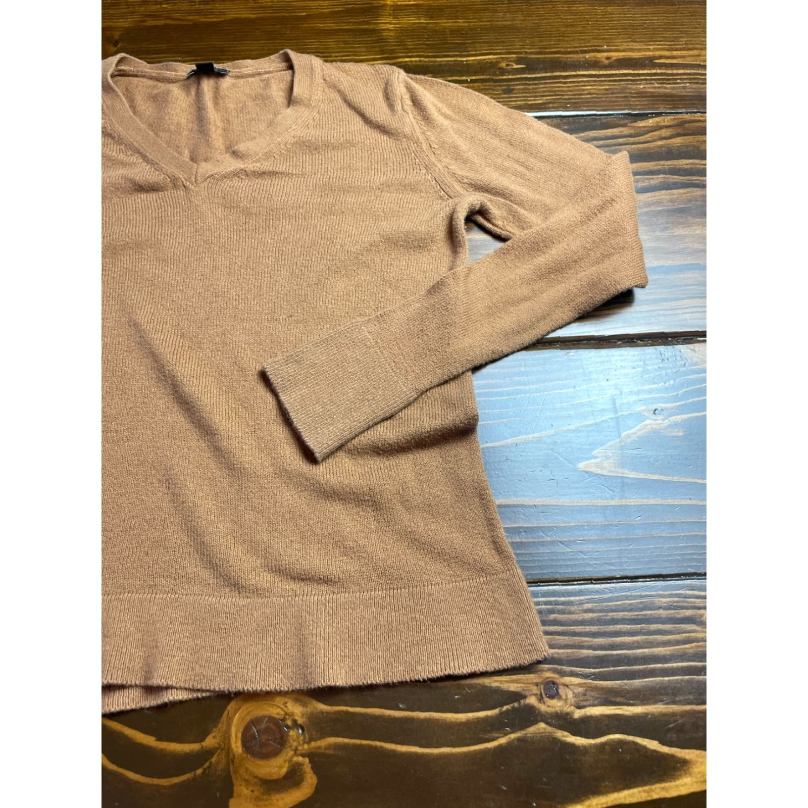 Ann Taylor Ann Taylor Sweater Women's Size Medium Brown Pullover Casual Knit Round Neck Regular Pullover 3-4 Seasons Womens Size M / US 6-8 / IT 42-44 - 3 Thumbnail