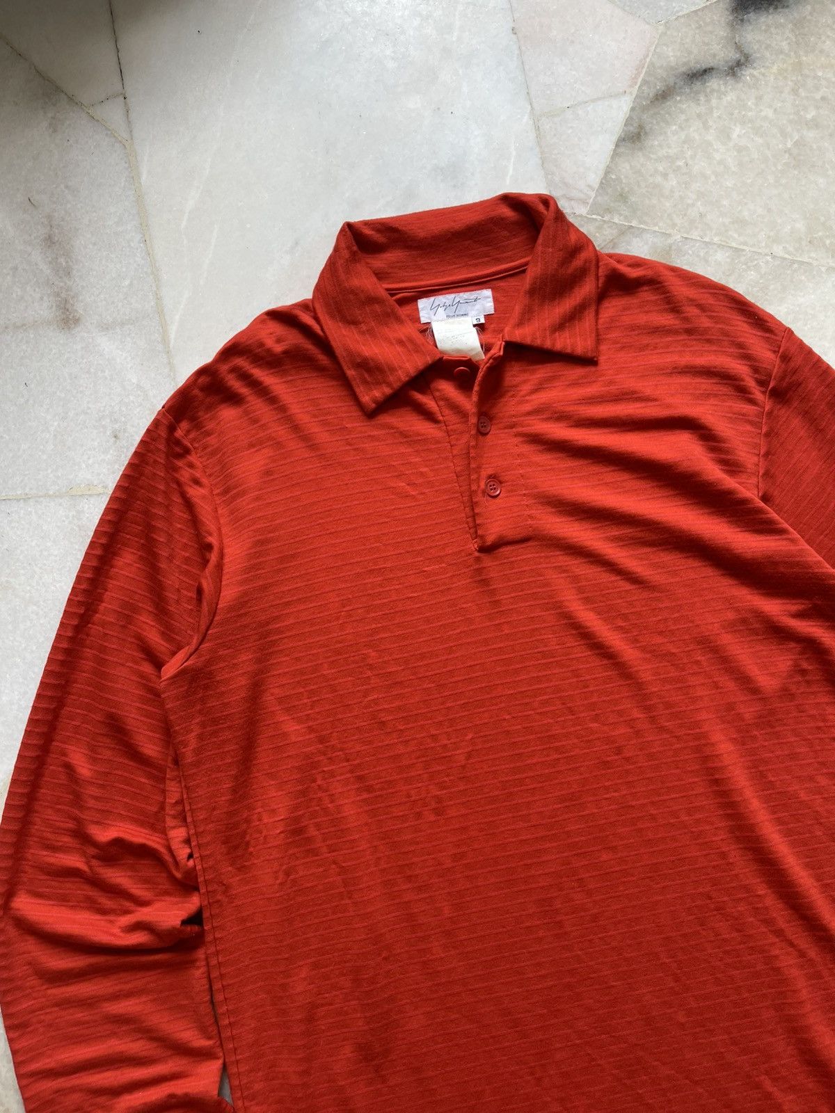 Yohji Yamamoto Yohji Yamamoto Pour Homme Polo Long Sleeve Shirt Size US L / EU 52-54 / 3 - 2 Thumbnail