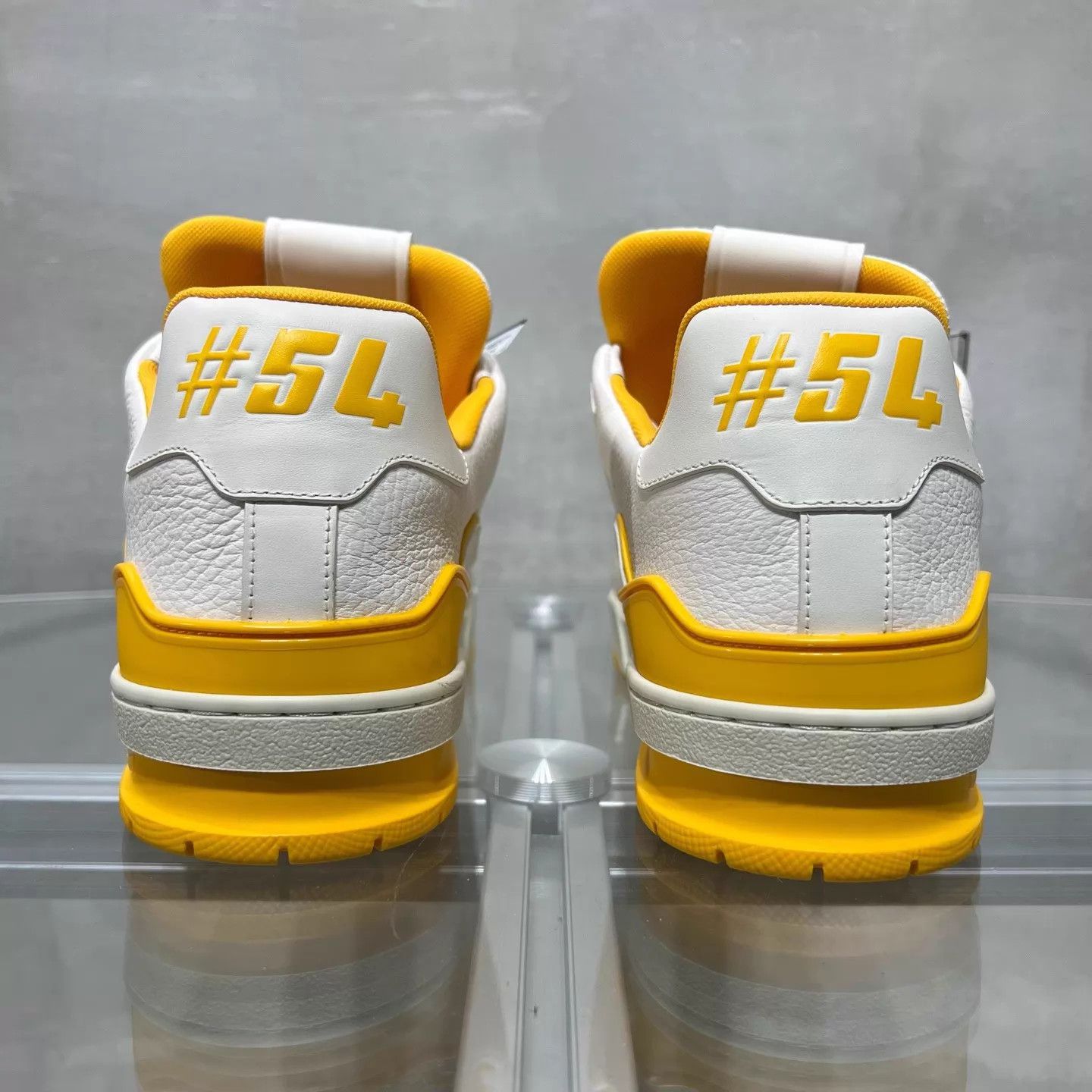 Louis Vuitton Louis Vuitton LV Trainer White & Yellow UK7.5/41.5 Size US 8.5 / EU 41-42 - 6 Thumbnail