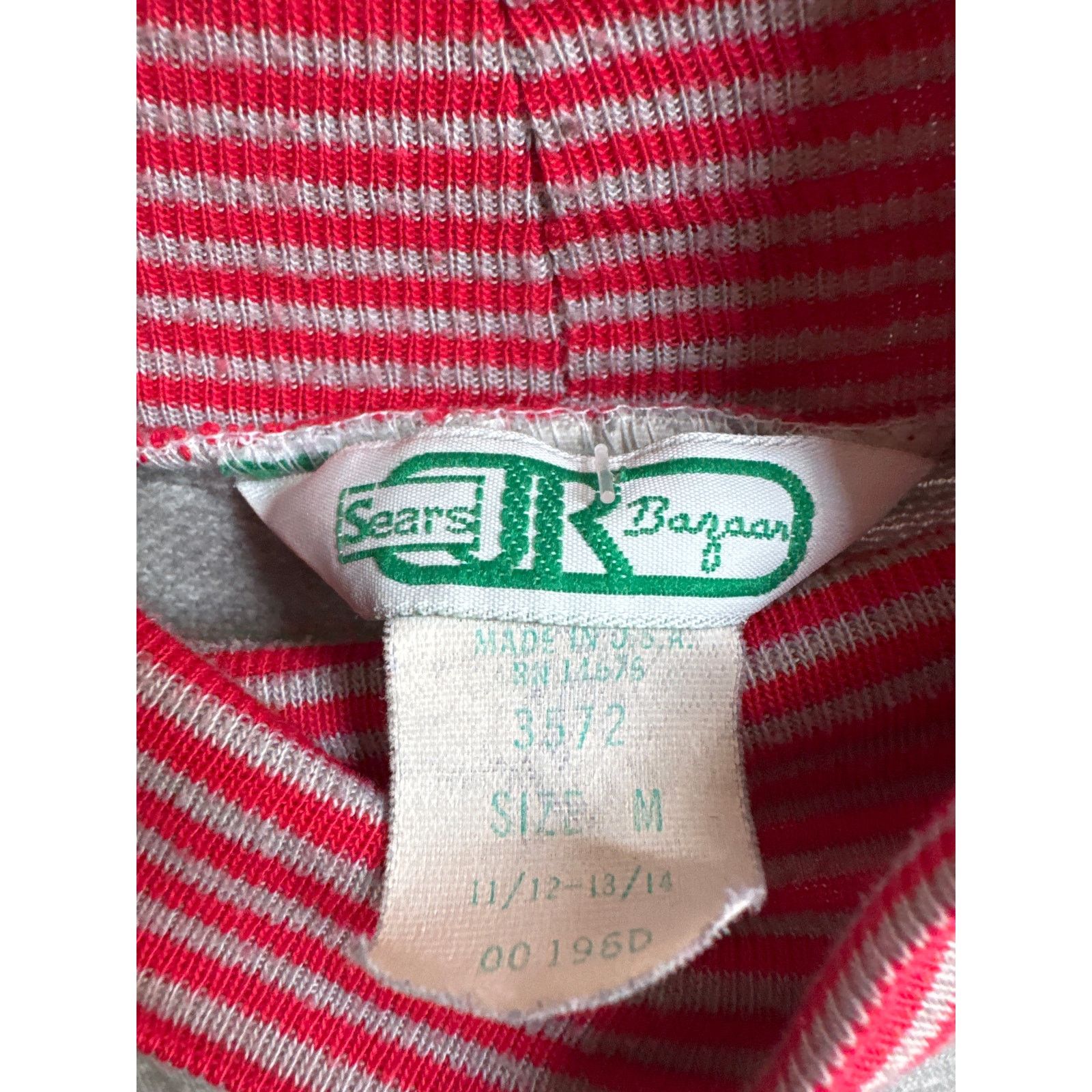 Vintage American Vtg Sears JR Bazaar turtleneck maxi dress gray red Size M / US 6-8 / IT 42-44 - 11 Thumbnail