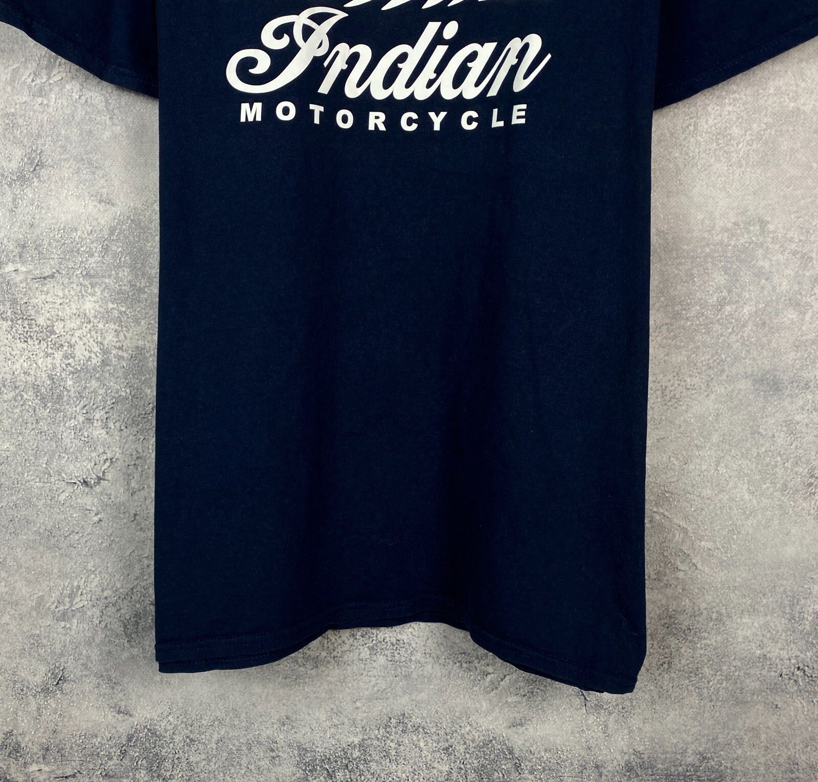 Indian Motorcycle Indian Motorcycle Tee Men's Size M Blue Short Sleeve ` Size US M / EU 48-50 / 2 - 3 Thumbnail