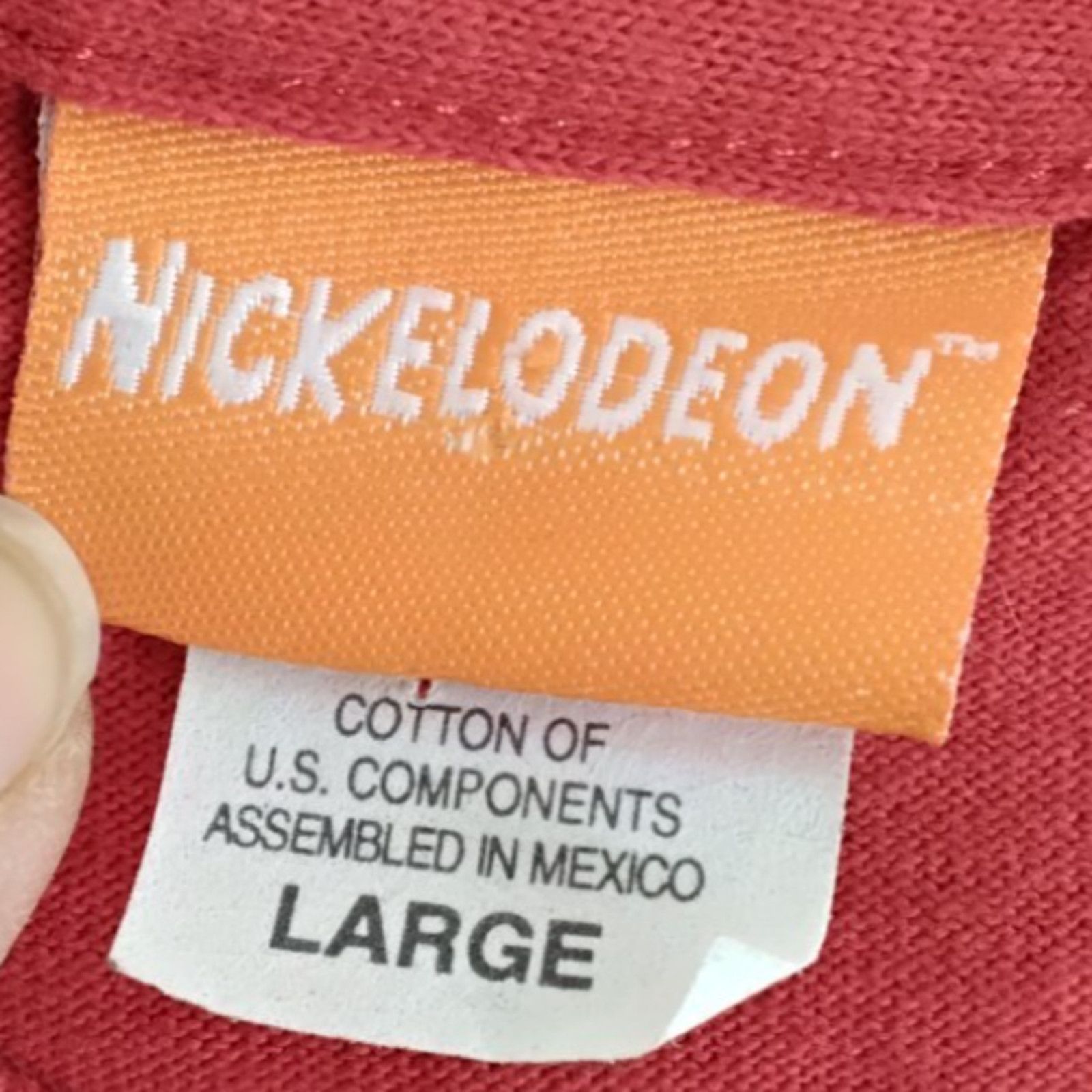 Nickelodeon Spongebob Squarepants Vtg 00's T-Shirt Red Men's L Nudie USA Size US L / EU 52-54 / 3 - 5 Thumbnail