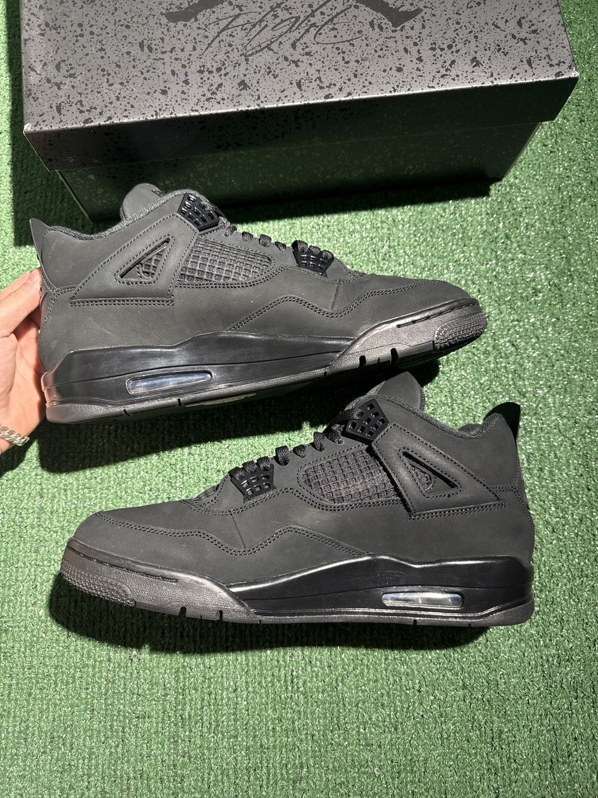 Jordan Brand Jordan 4 black cat 2025 Size US 12 / EU 45 - 5 Thumbnail