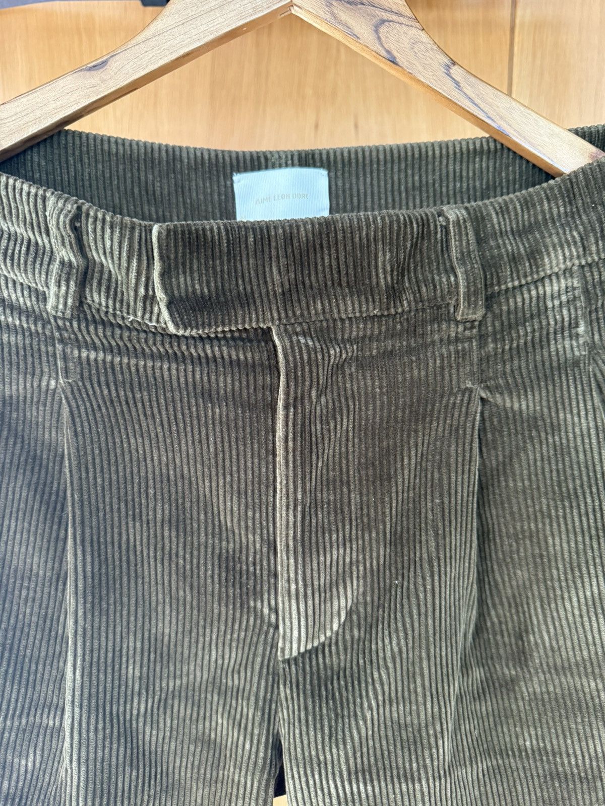 Aime Leon Dore Aime leon dore - double pleated corduroy pants - size M Size US 33 - 3 Thumbnail