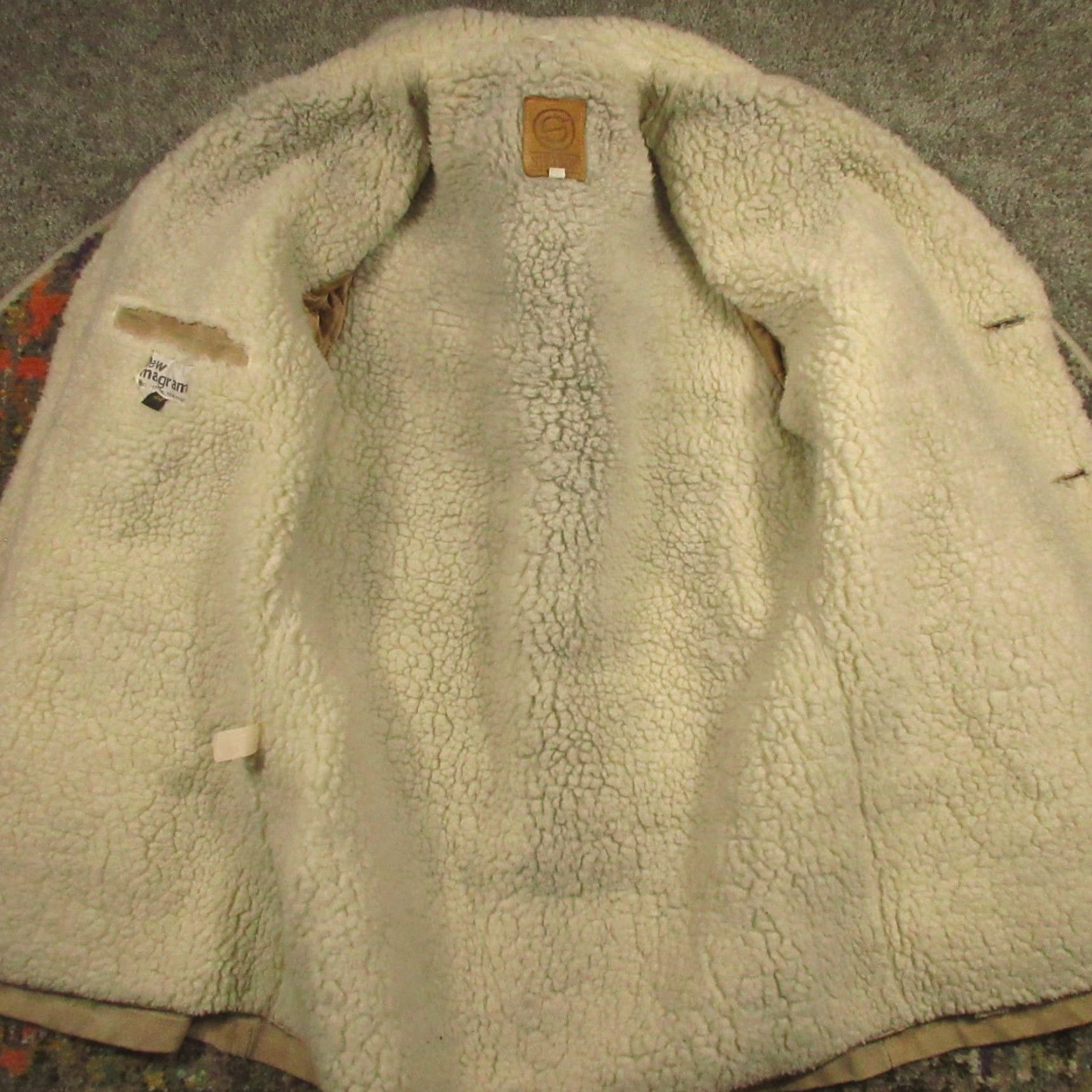Stetson VINTAGE Stetson Coat Mens 44 Leather Buttons Embroidered Pockets Suede Lined Brown Western Coast Mid-Length Regular Winter EUC Size US S / EU 44-46 / 1 - 7 Thumbnail