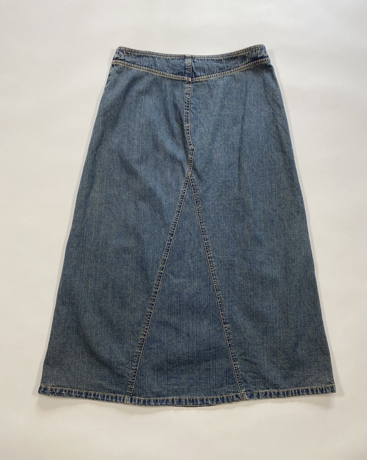 Faded Glory 90s Denim Maxi Skirt Size 34" / US 12 / IT 48 - 3 Thumbnail