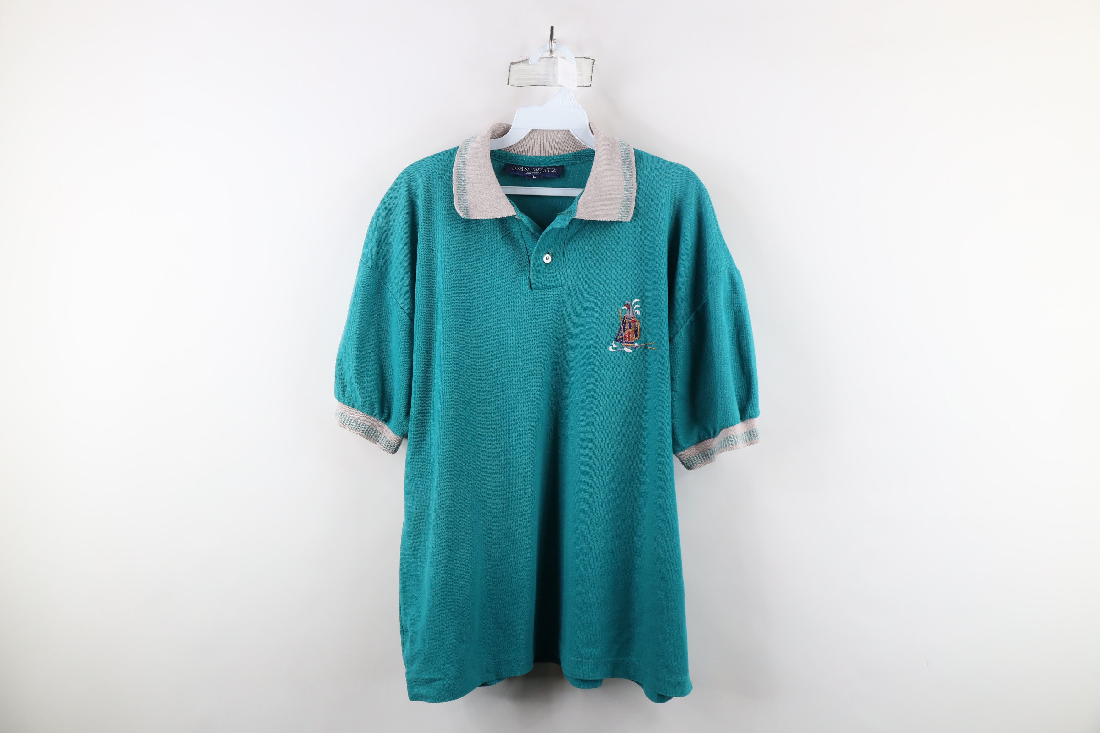 Vintage Vintage 90s Streetwear Golf Club Bag Collared Polo Shirt USA Size US L / EU 52-54 / 3 - 1 Thumbnail