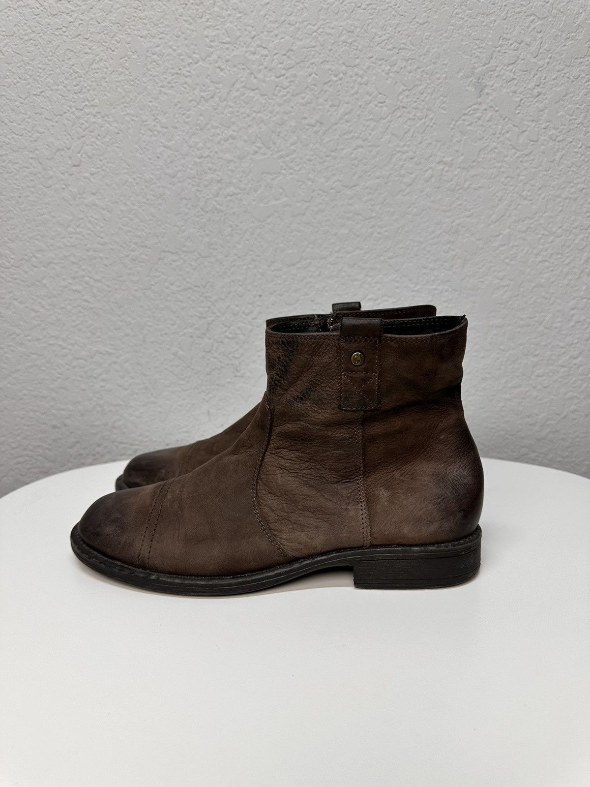Dirk Bikkembergs RARE LEATHER BOOTS RICK OWENS STYLE AVANT-GARDE SUIDE Guidi Size US 8 / EU 41 - 6 Thumbnail