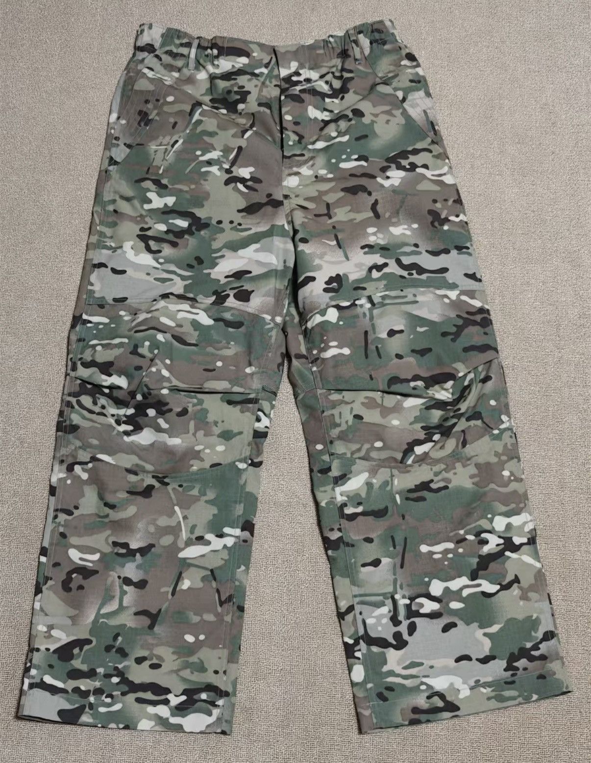 Insight InsGale Washed Distressed Camo Paratrooper Cargo Pants Size US 34 / EU 50 - 2 Thumbnail