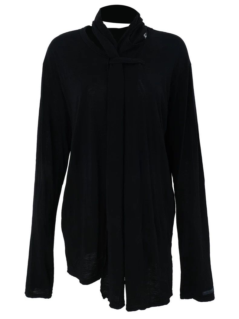 Yohji Yamamoto Yohji Yamamoto Black collar and long sleeves 2502-Nextarro Size US L / EU 52-54 / 3 - 1 Thumbnail