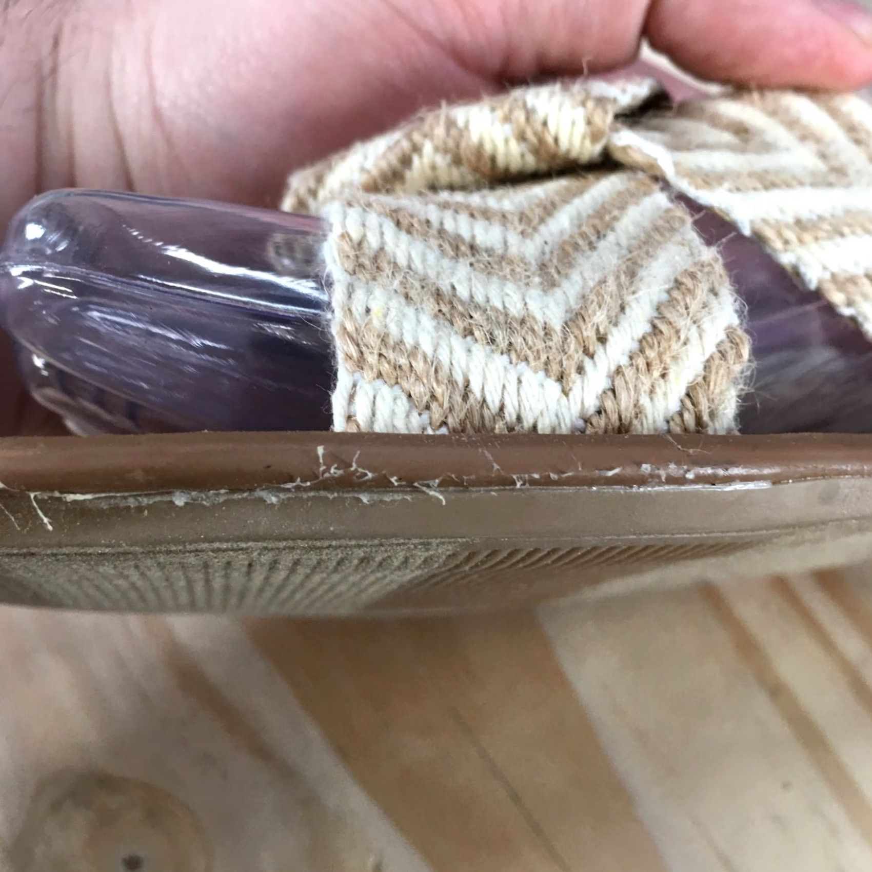 Vintage Universal Thread Sandals Womens 8 Louise Slide Tan Slip On Casual Open Toe Flats Size US 8 / IT 38 - 5 Thumbnail