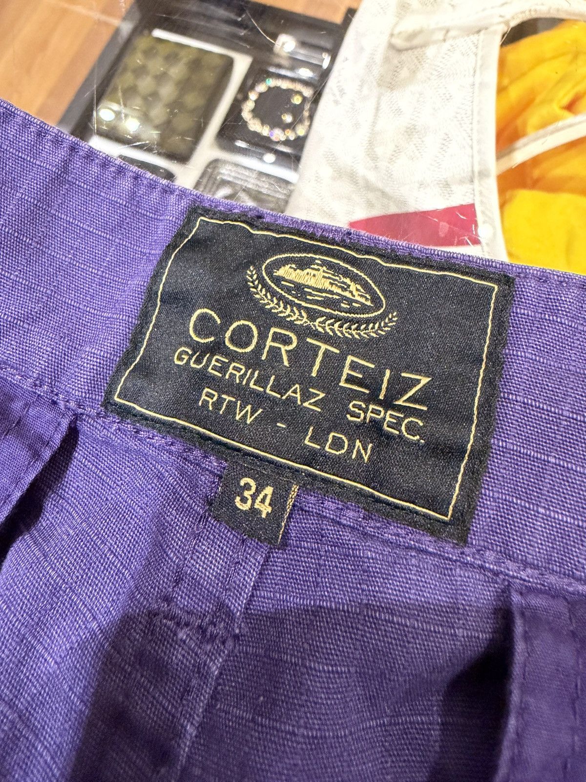 Corteiz Corteiz Cargo Shorts - Purple Size US 33 - 3 Thumbnail