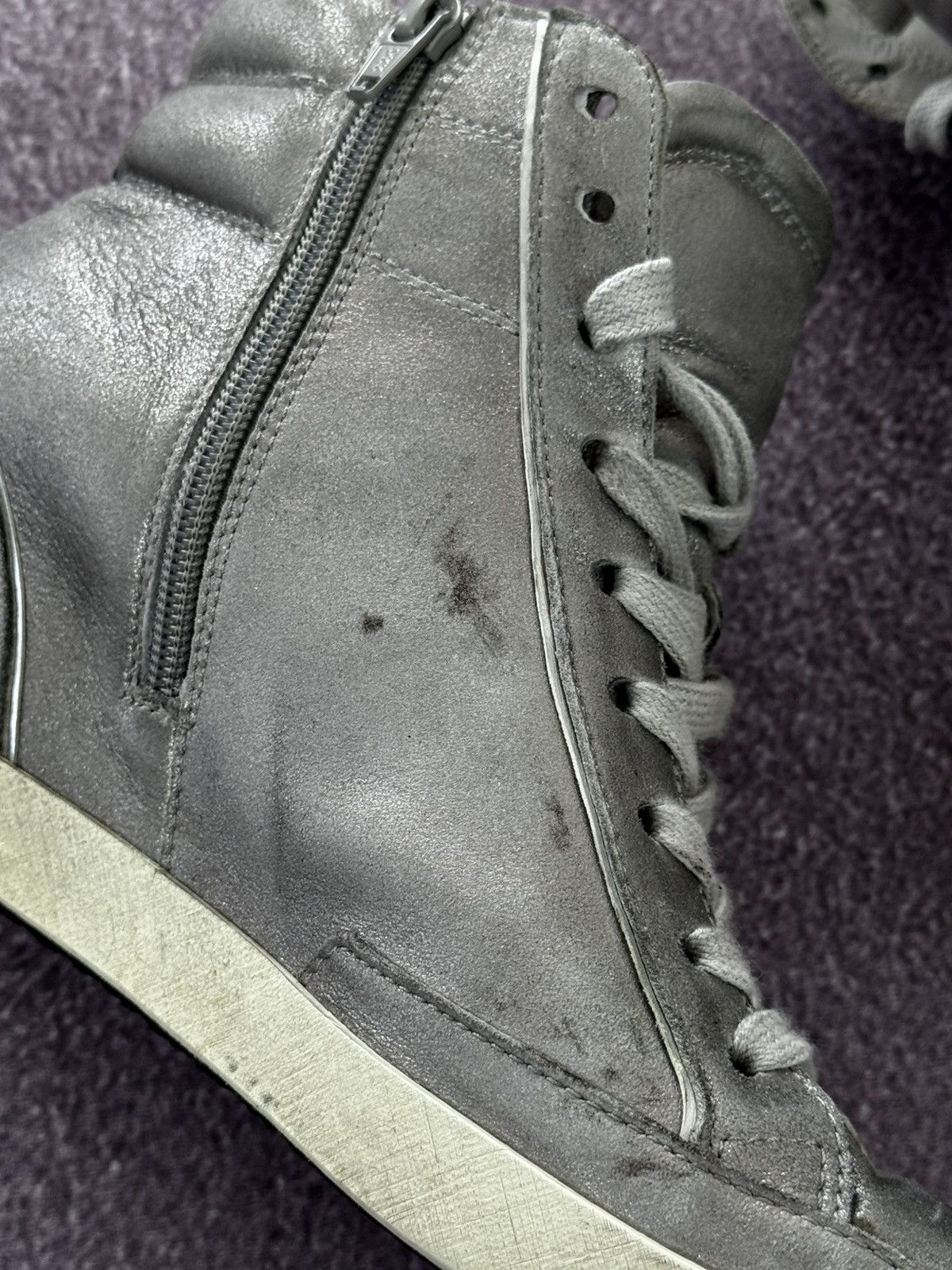 Vintage Y2K Aesthetic Glamour Star Logo High Top Sneakers Size US 6 / IT 36 - 12 Thumbnail
