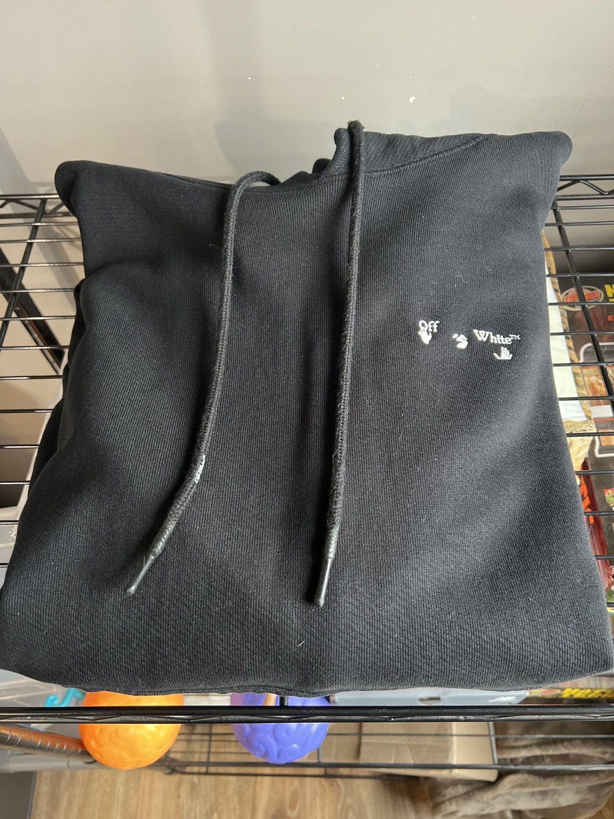 Off-White OFF-WHITE Swimming Man Logo Hoodie Size US XXL / EU 58 / 5 - 1 Thumbnail