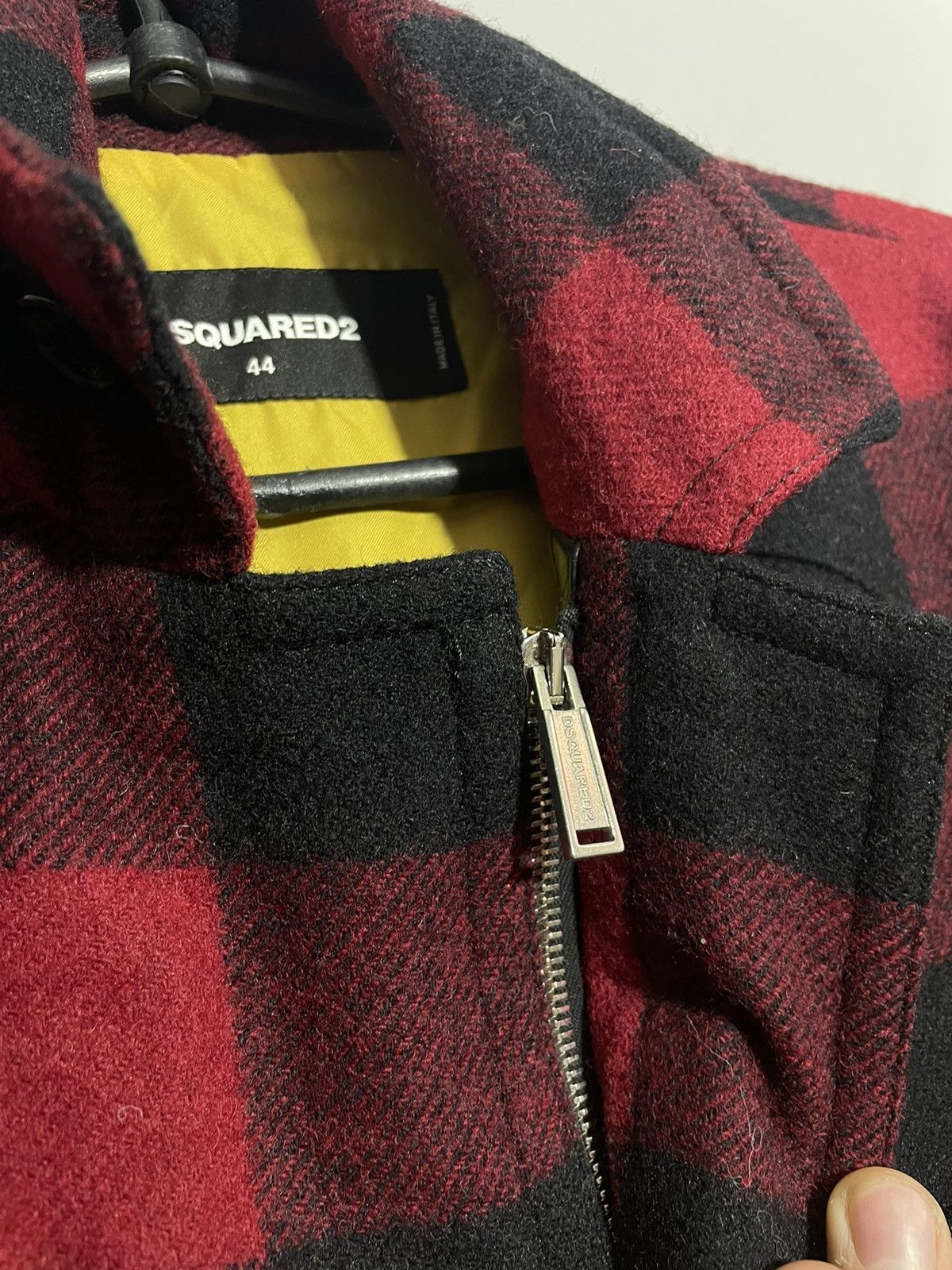 Dsquared2 DSQUARED2 Blouson RedxBlack(Check Pattern) wool coat jacket Size M / US 6-8 / IT 42-44 - 7 Thumbnail