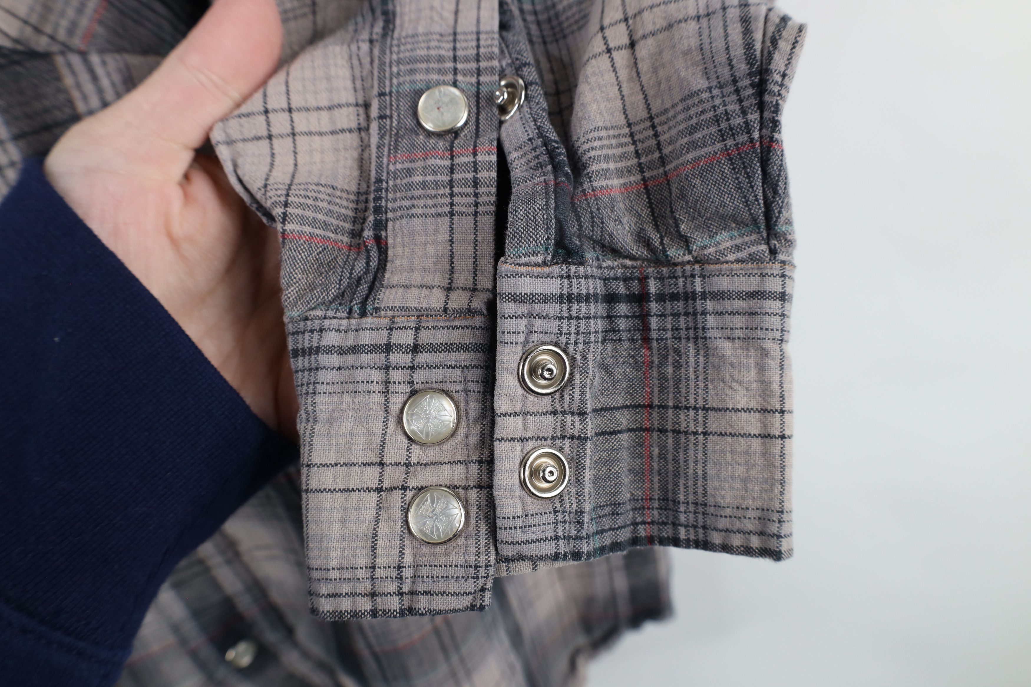 Vintage West Coast Choppers Jesse James Snap Button Shirt Plaid Size US M / EU 48-50 / 2 - 10 Thumbnail