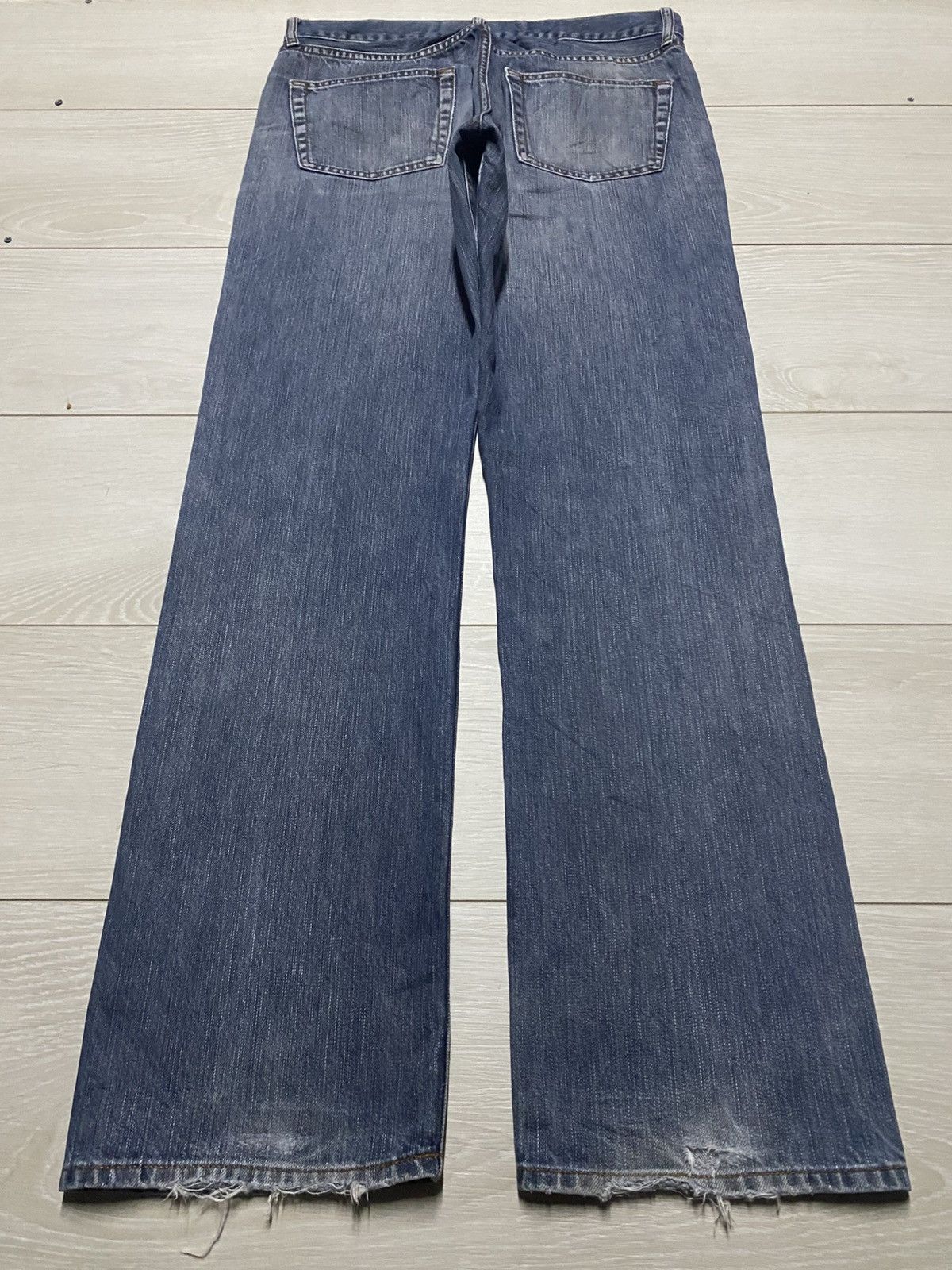 Engineered Garments × Uniqlo Vintage Japanese Brand Uniqlo Faded Wash Distressed Loose Size US 32 / EU 48 - 2 Thumbnail