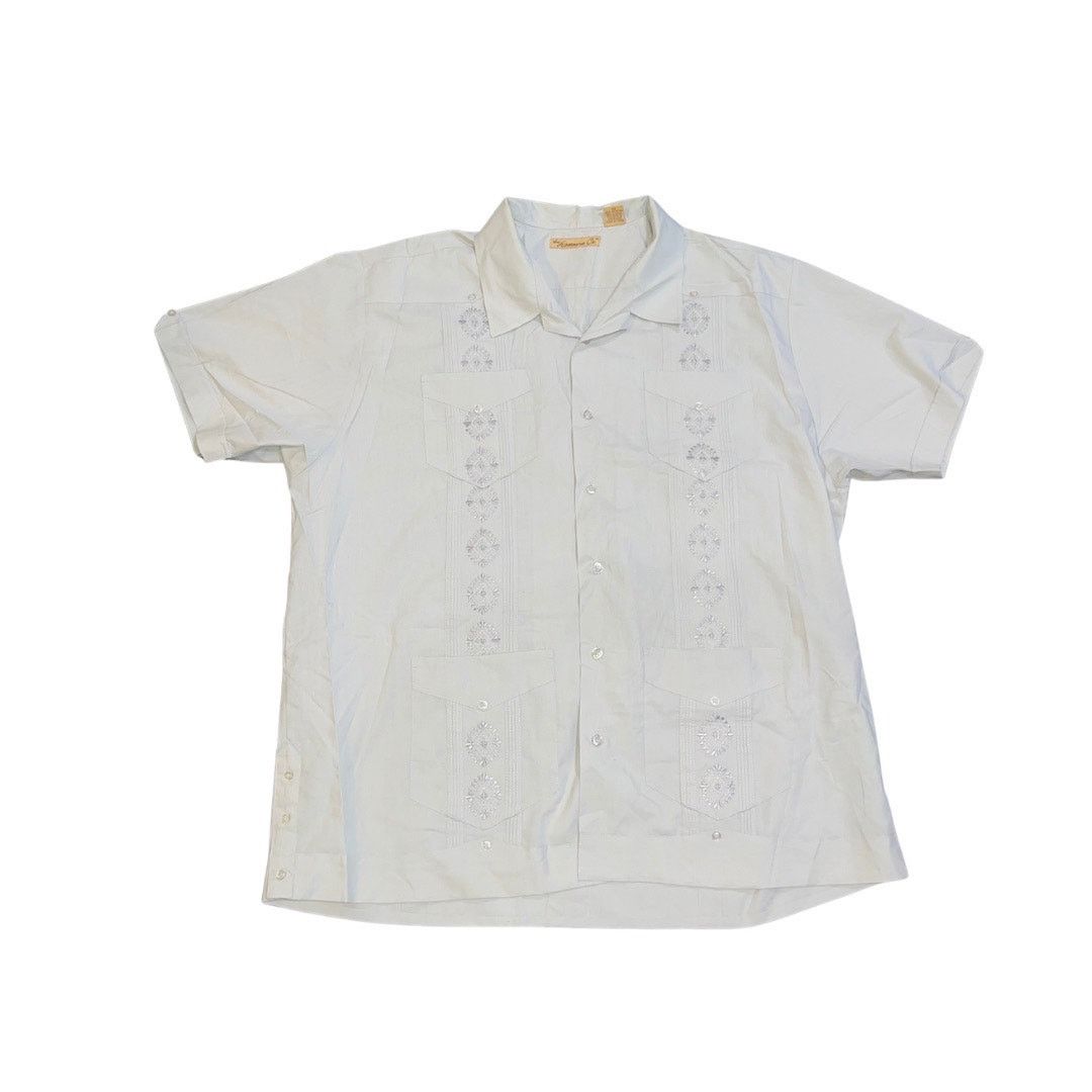 Other Havanera Co Gray Guayabera Short Sleeve Shirt Cuban Beach Size US XL / EU 56 / 4 - 1 Thumbnail