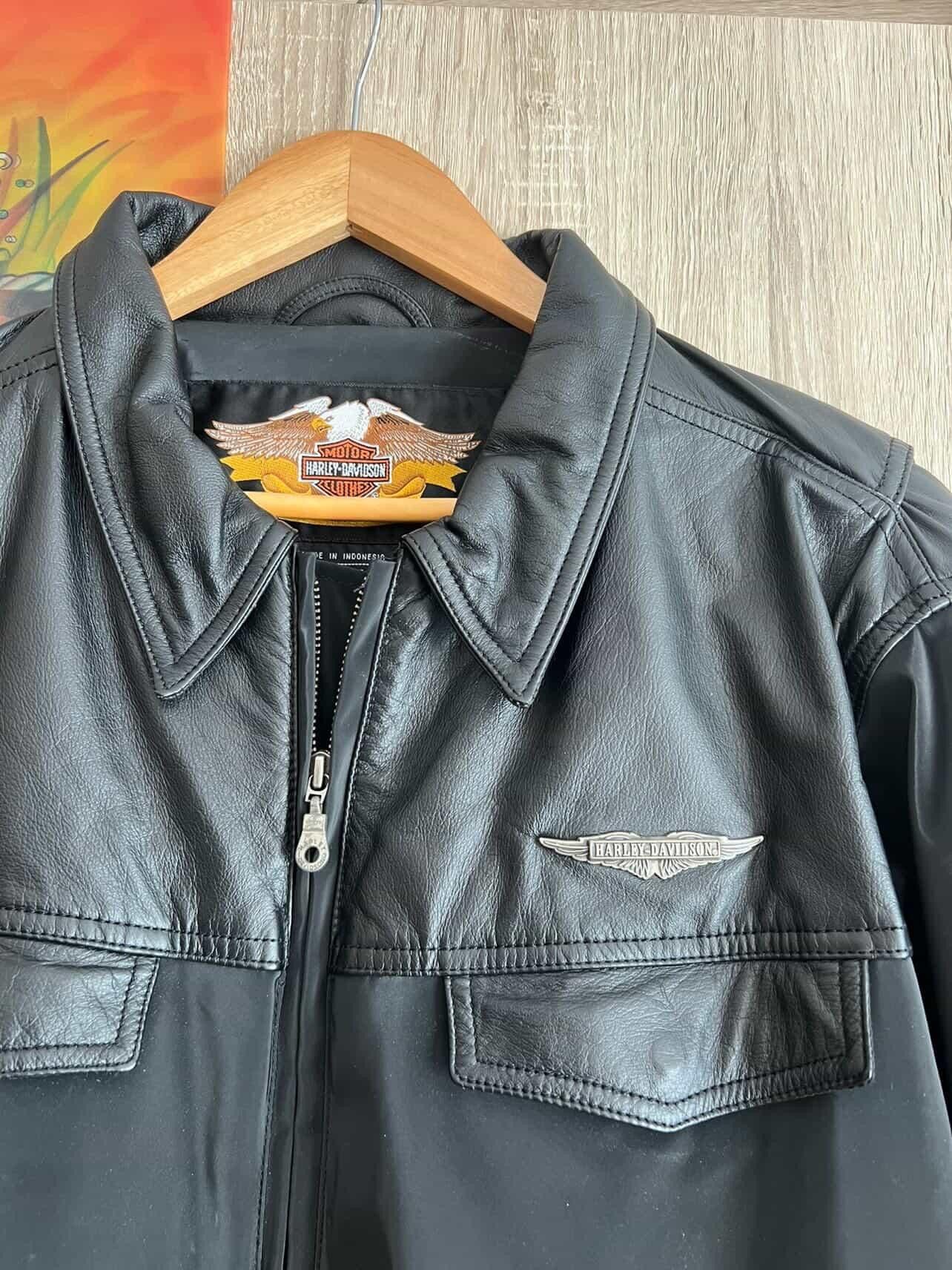 Harley Davidson Harley Davidson Hybrid Jacket Genuine leather with PVC 💥🔥 Size US XL / EU 56 / 4 - 3 Thumbnail