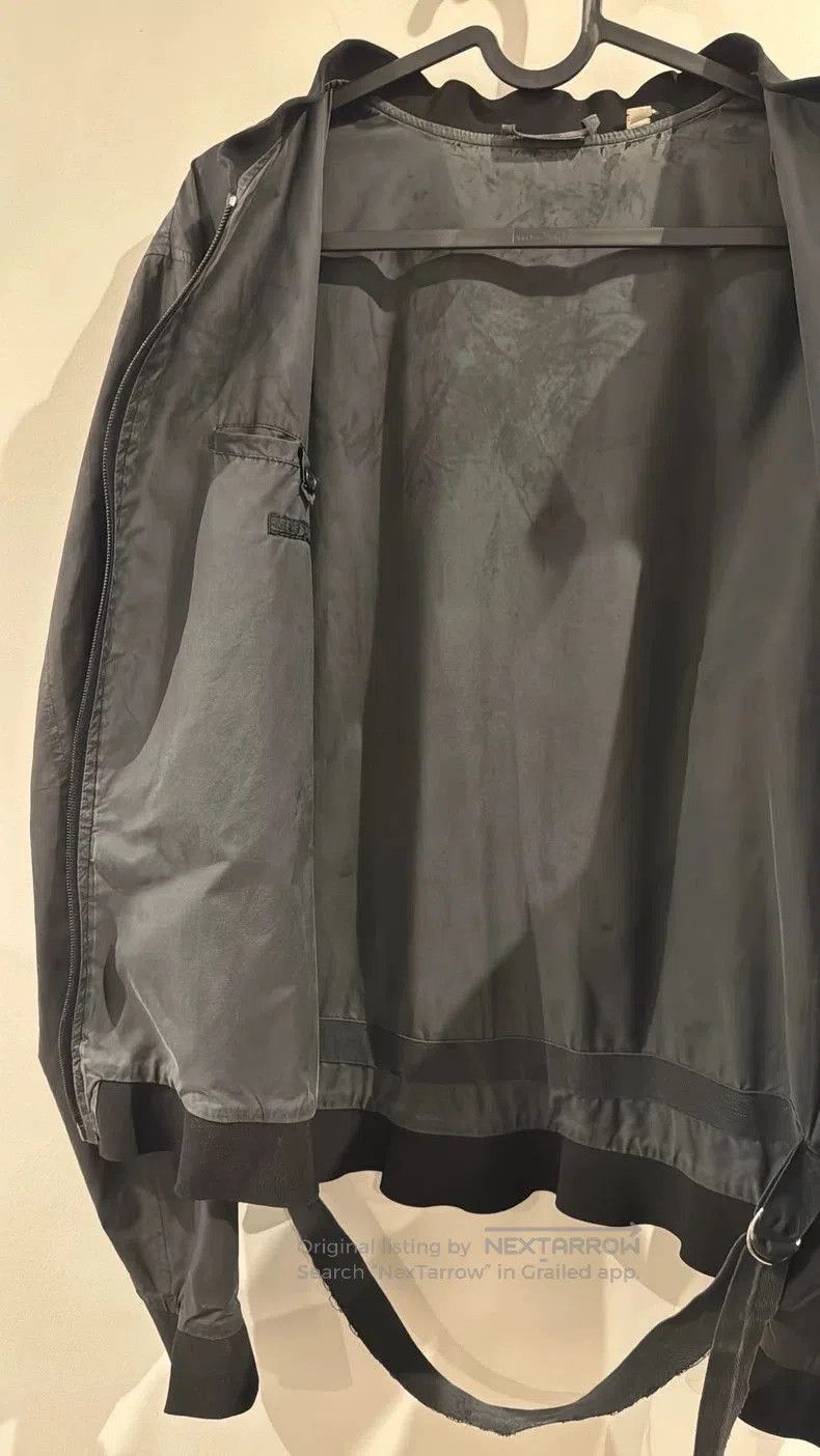 Helmut Lang Helmut Lang Waxed Bomber Jacket with Drawstring. Size US M / EU 48-50 / 2 - 6 Thumbnail