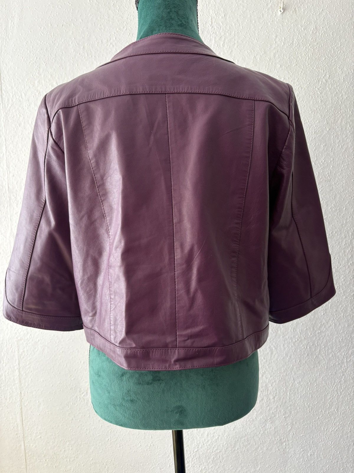 Vintage Vintage x purple leather jacket Size XL / US 12-14 / IT 48-50 - 5 Thumbnail
