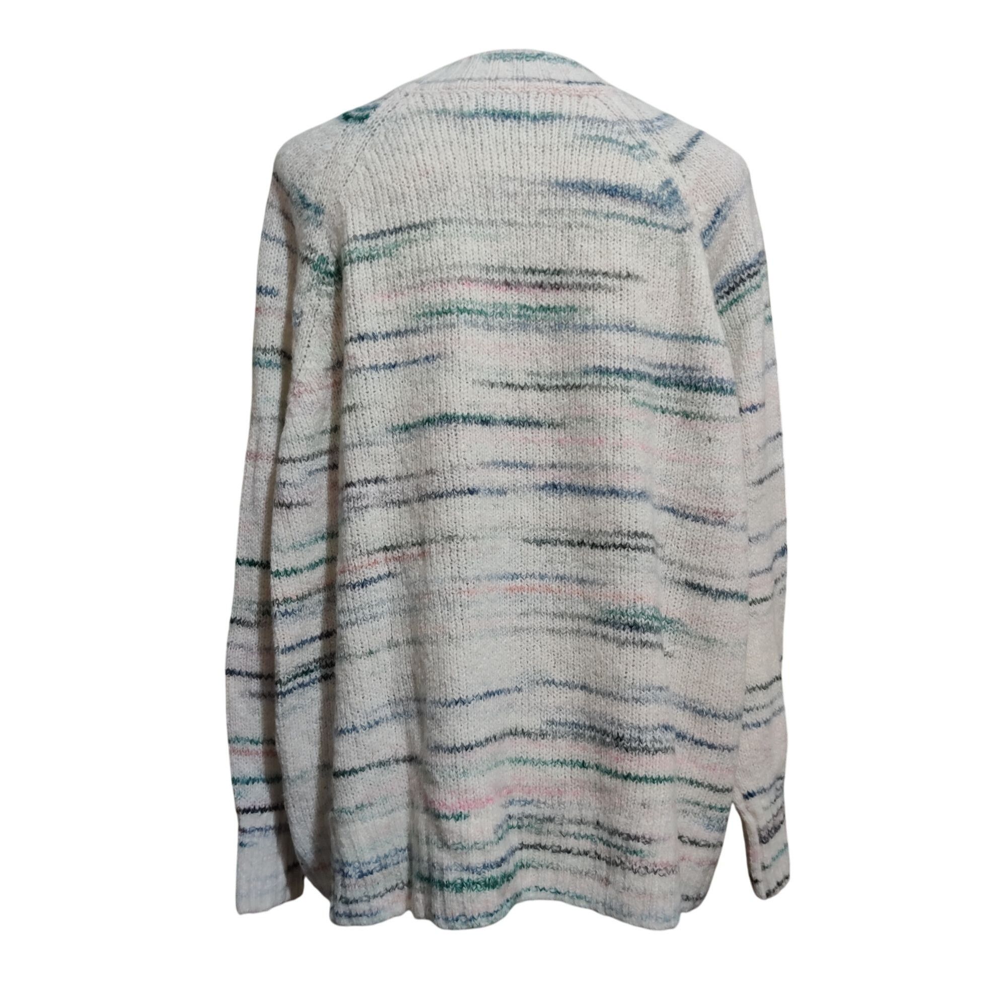 Old Navy Old Navy XL Multicolor Striped Knit Sweater Cozy Soft Oversi Size XL / US 12-14 / IT 48-50 - 2 Thumbnail