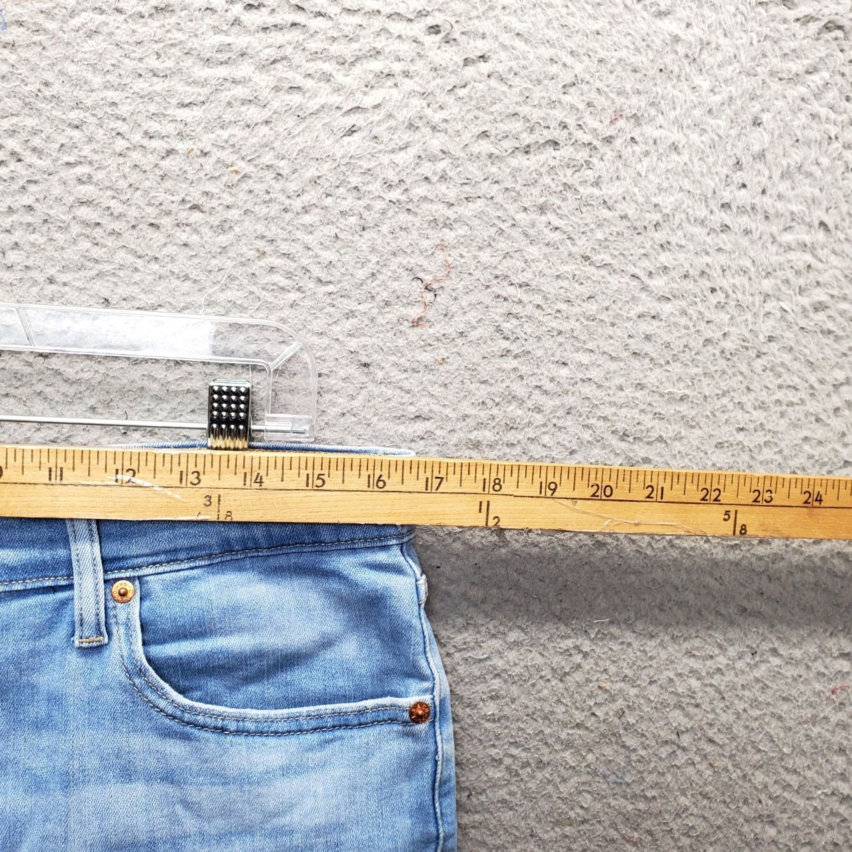 Levi's Levi's Womens 32 Blue Denim High-Rise Cut-Off Light Wash Jean Shorts Size 24" / US 00 / IT 34 - 5 Thumbnail