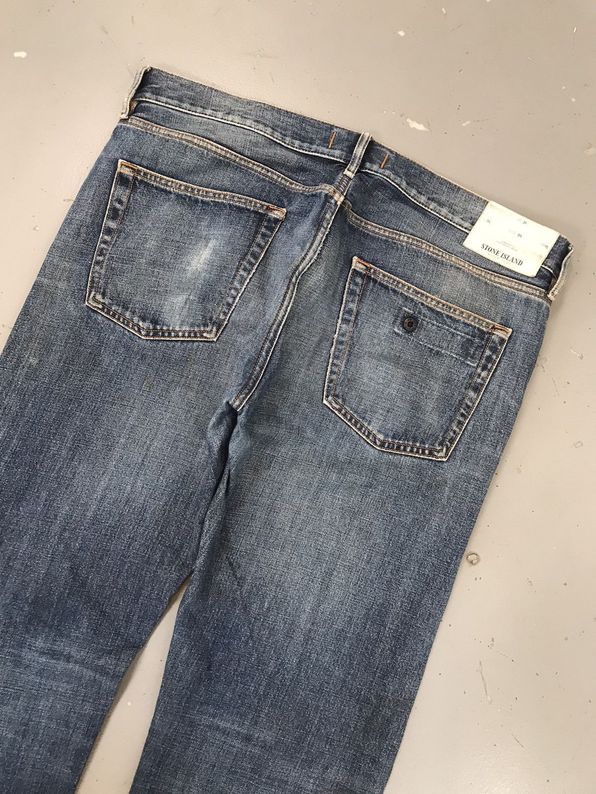 Stone Island × Vintage Vintage stone island distressed straight fit denim Size US 38 / EU 54 - 16 Thumbnail