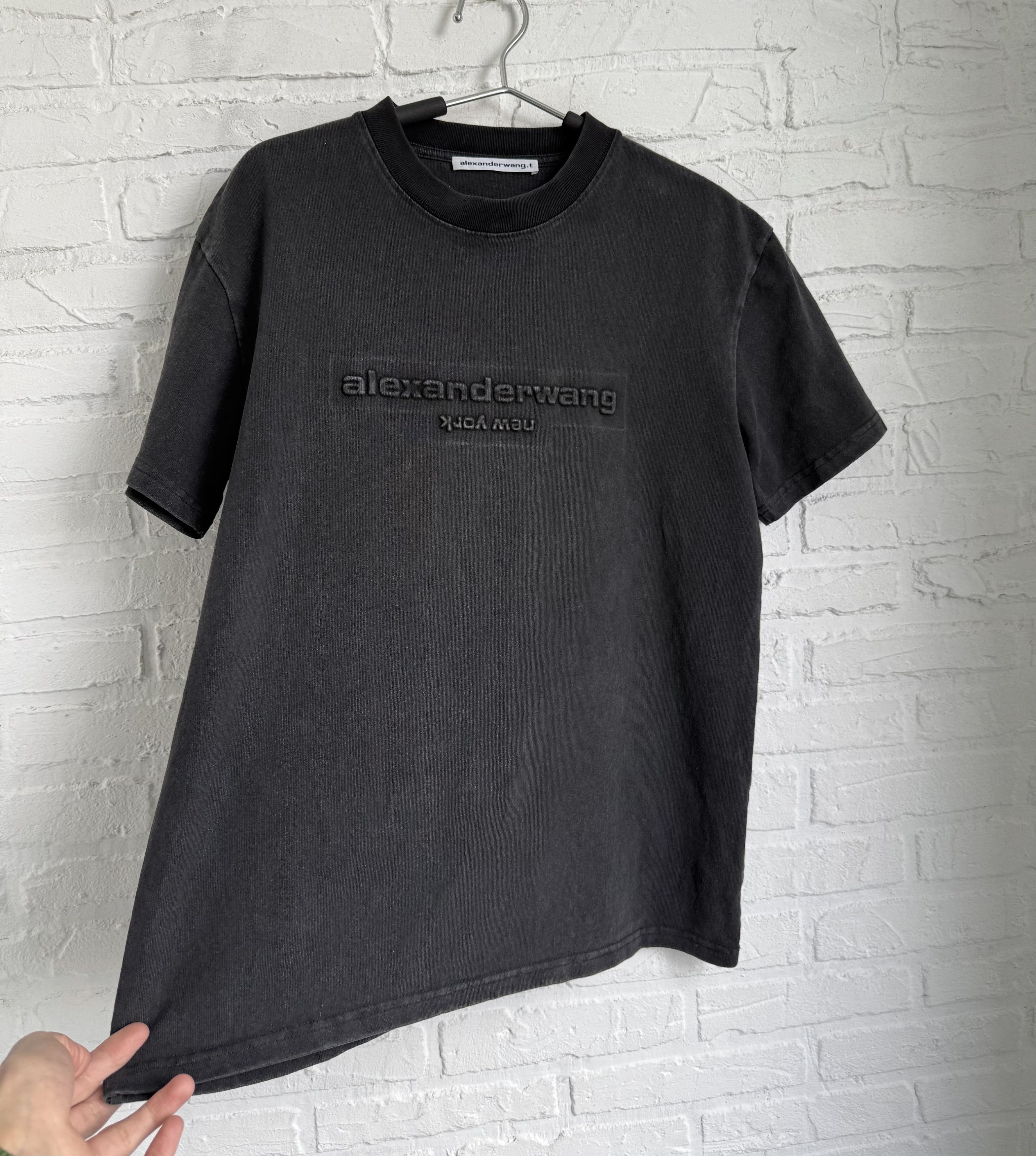 Alexander Wang Alexander Wang Stone Washed Embossed logo oversized t-shirt Size US M / EU 48-50 / 2 - 4 Thumbnail