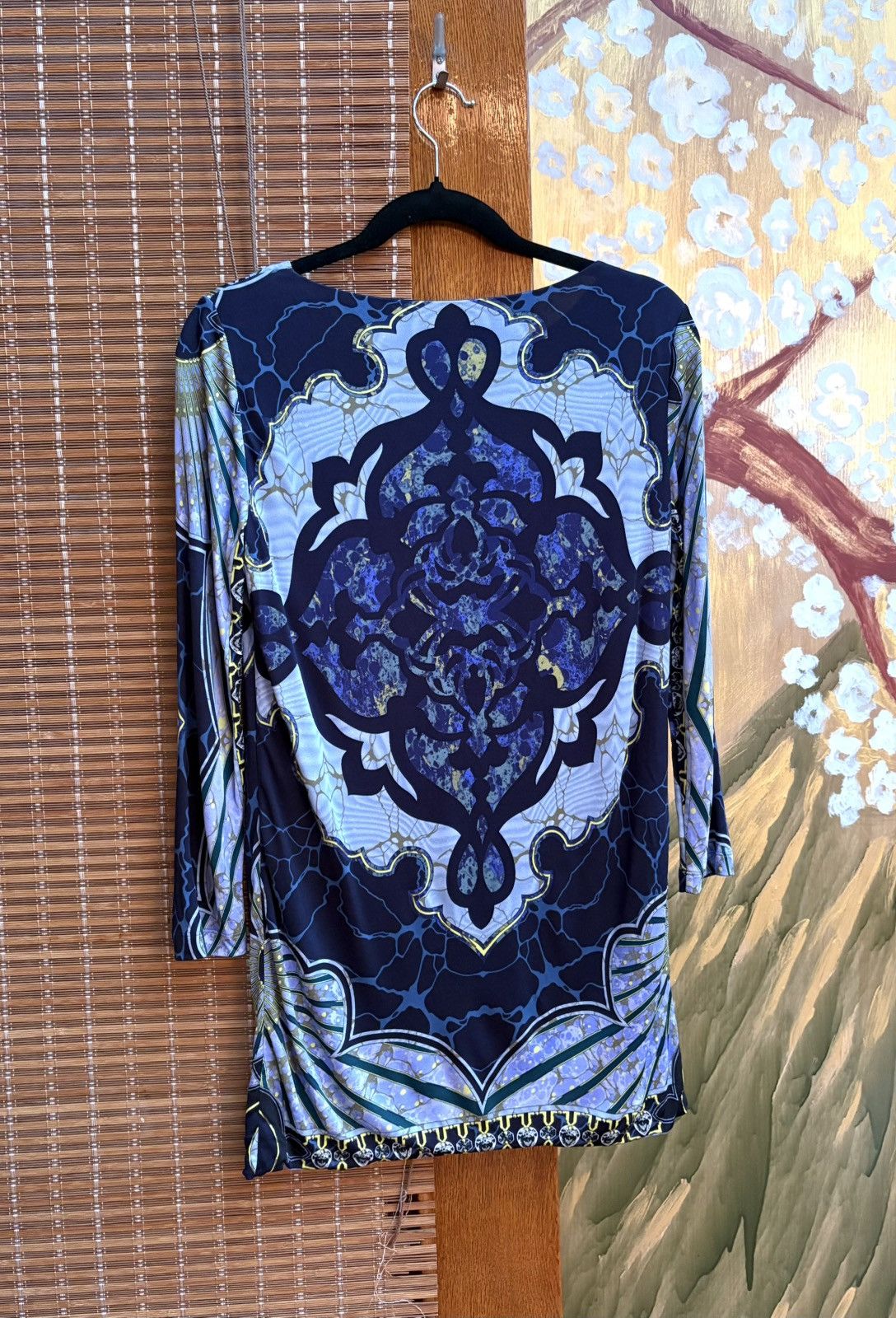Emilio Pucci Emilio Pucci Abstract Printed Stretch Top Long Sleeve Size S / US 4 / IT 40 - 2 Thumbnail