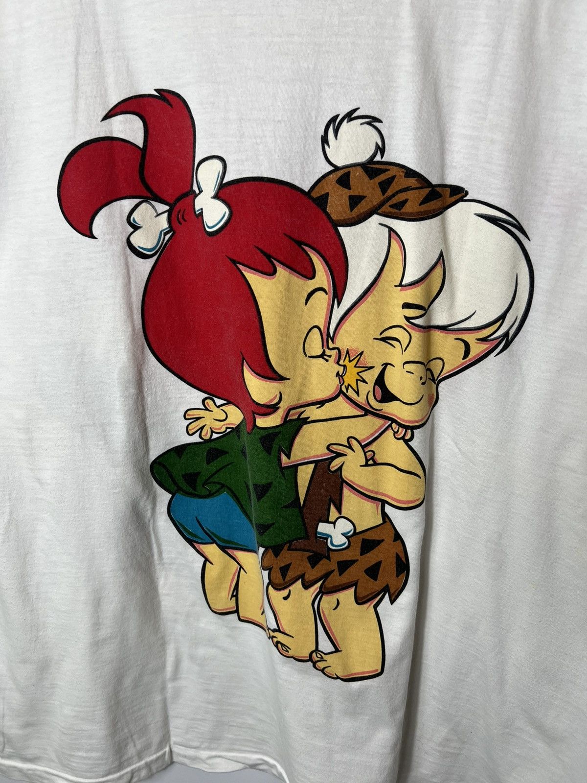 Cartoon Network Vintage rare 90s Flintstones Pebbles and Bam Bam Graphic Tee Size US XL / EU 56 / 4 - 8 Thumbnail