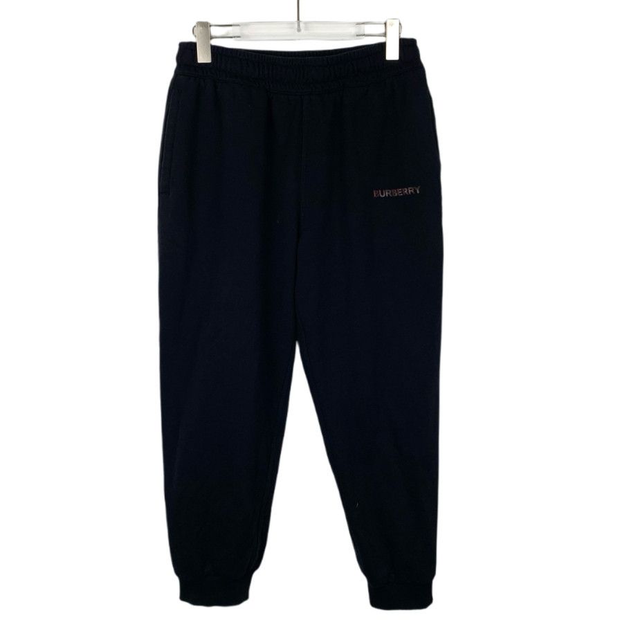 Burberry Burberry Black Logo Cotton Sweatpants (Size L) Size US 32 / EU 48 - 1 Thumbnail