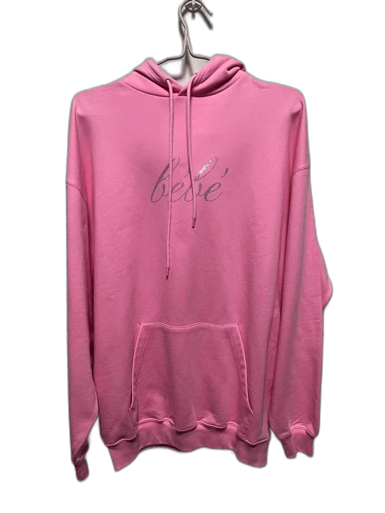 Balenciaga Pink Bebe Hoodie with Rhinestones-2506