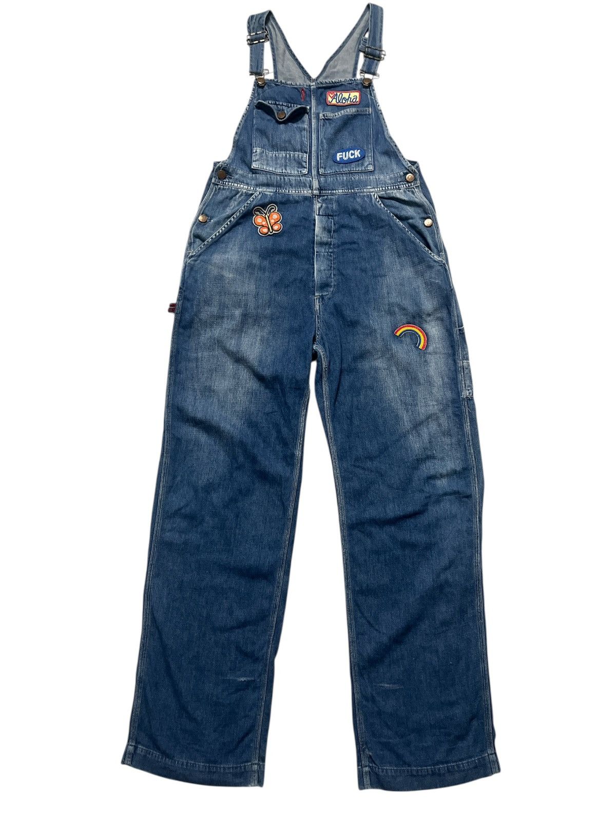 Hysteric Glamour HYSTERIC GLAMOUR OVERALL DENIME JEANS Size US 36 / EU 52 - 1 Thumbnail