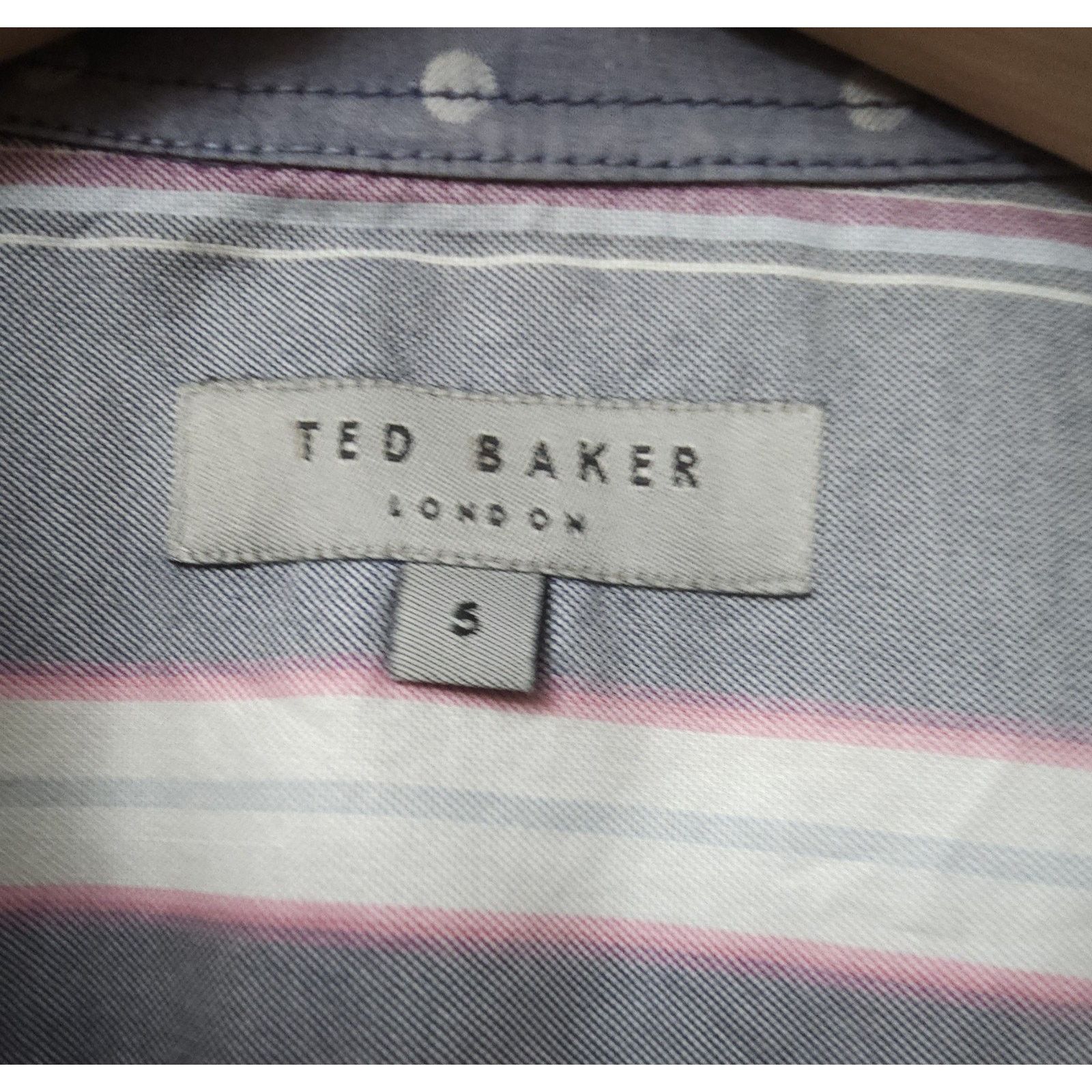 Ted Baker Ted Baker Men's Shirt Size 5 Short Sleeve Button Up Hamok Size US M / EU 48-50 / 2 - 5 Thumbnail